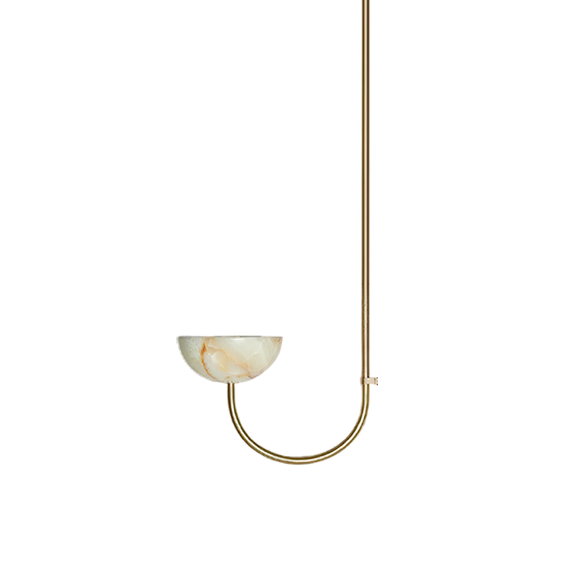 Lunaris Suspension Minimaliste en Albâtre