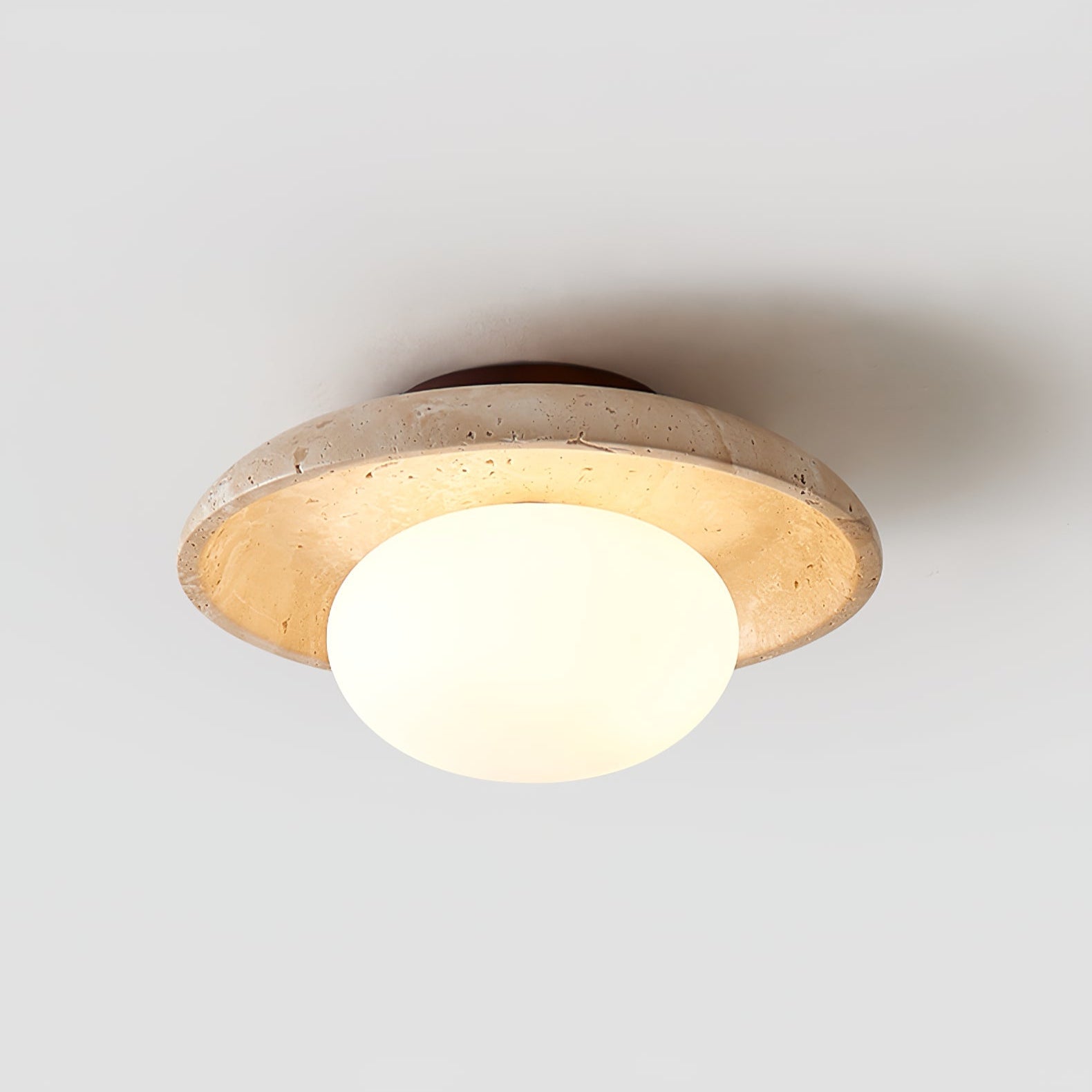 Cataliel Minimalist Travertine Ceiling Light - Letslighting