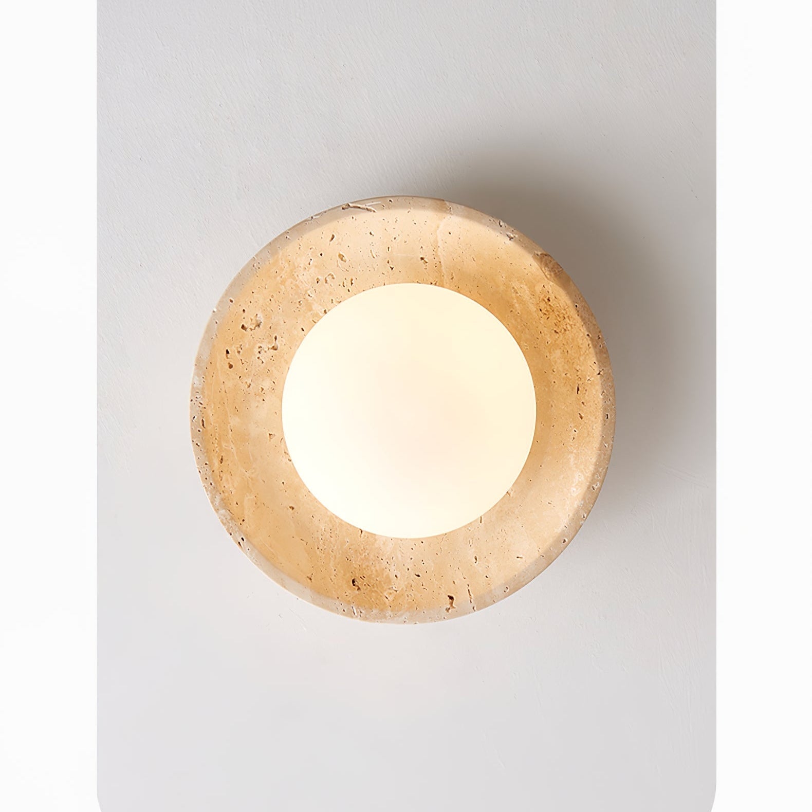 Cataliel Minimalist Travertine Ceiling Light - Letslighting