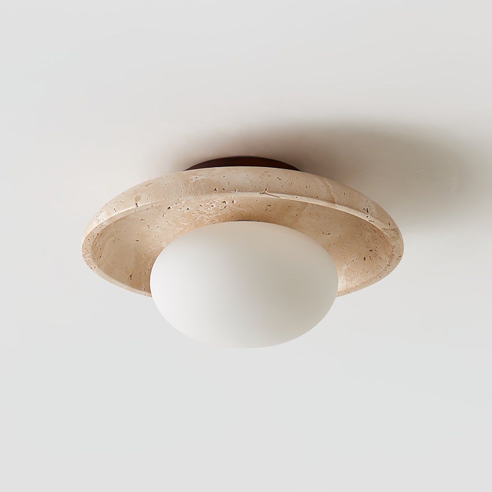 Cataliel Minimalist Travertine Ceiling Light - Letslighting