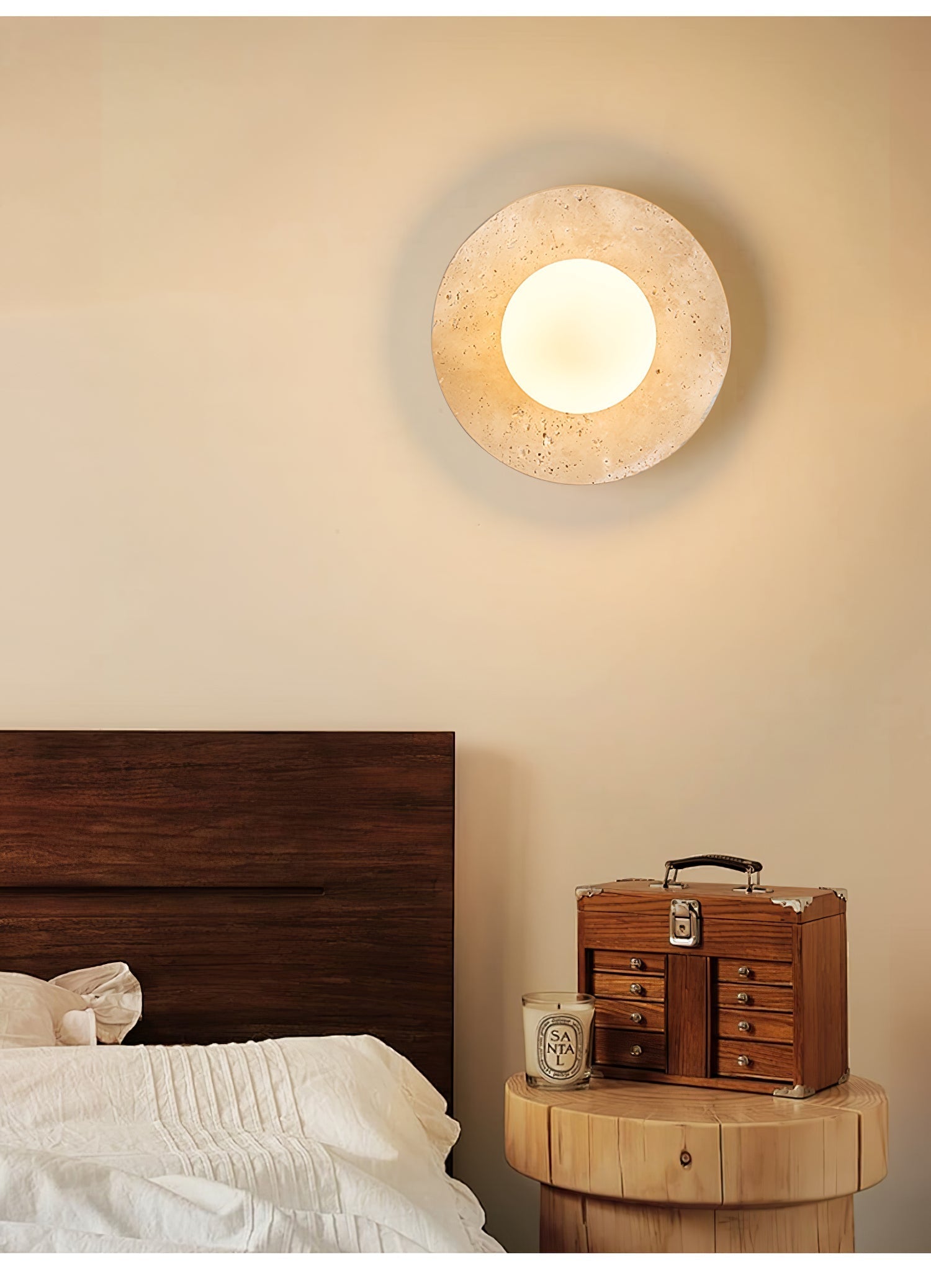 Vesolyra Travertine Ceiling Light - Letslighting