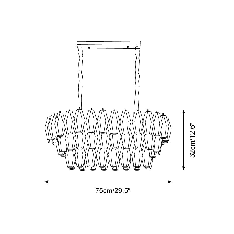 Lunvara Chandelier Prism Cascade - Letslighting