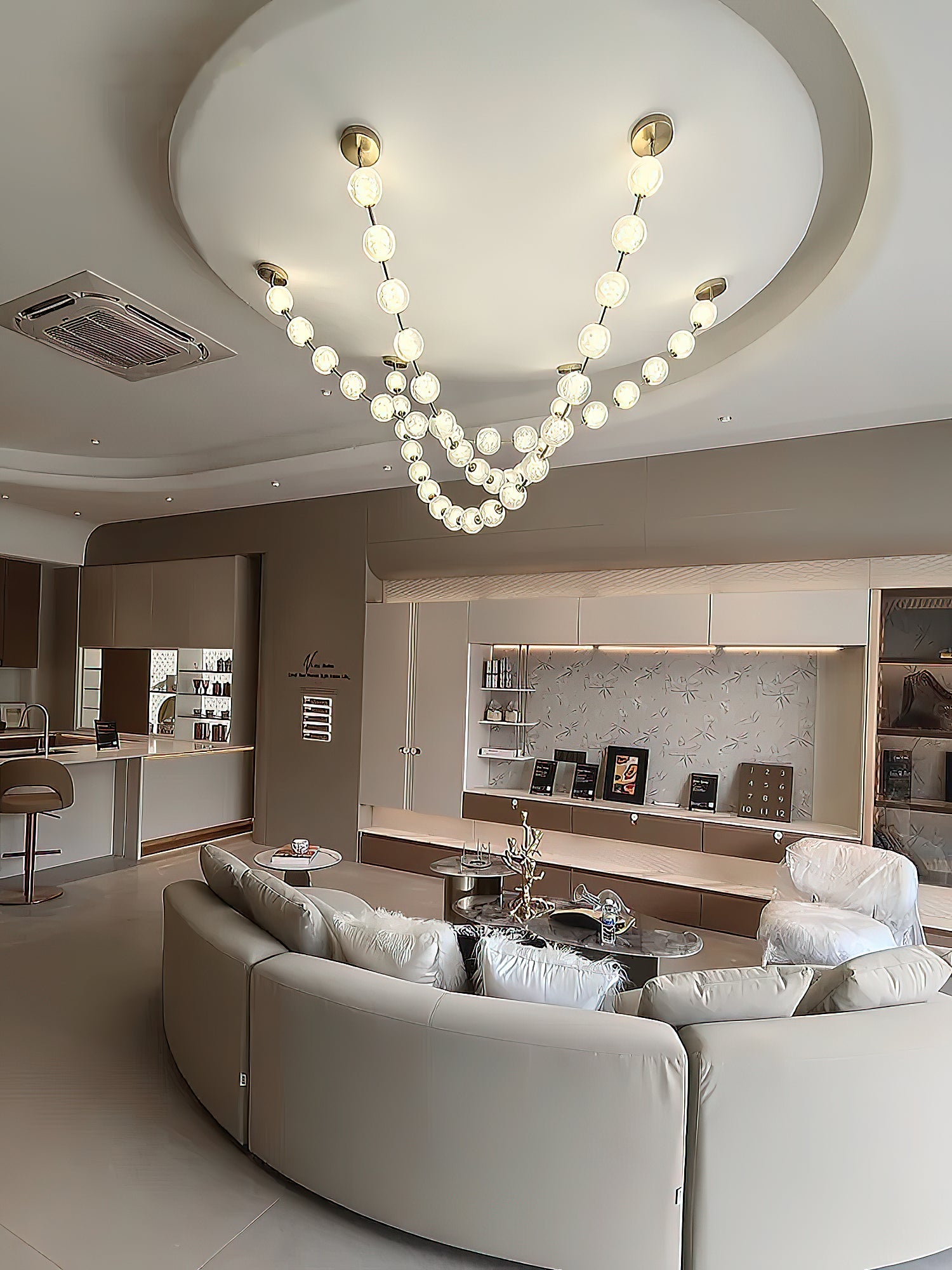 Strand Collier Aluminium Acrylique Lustre