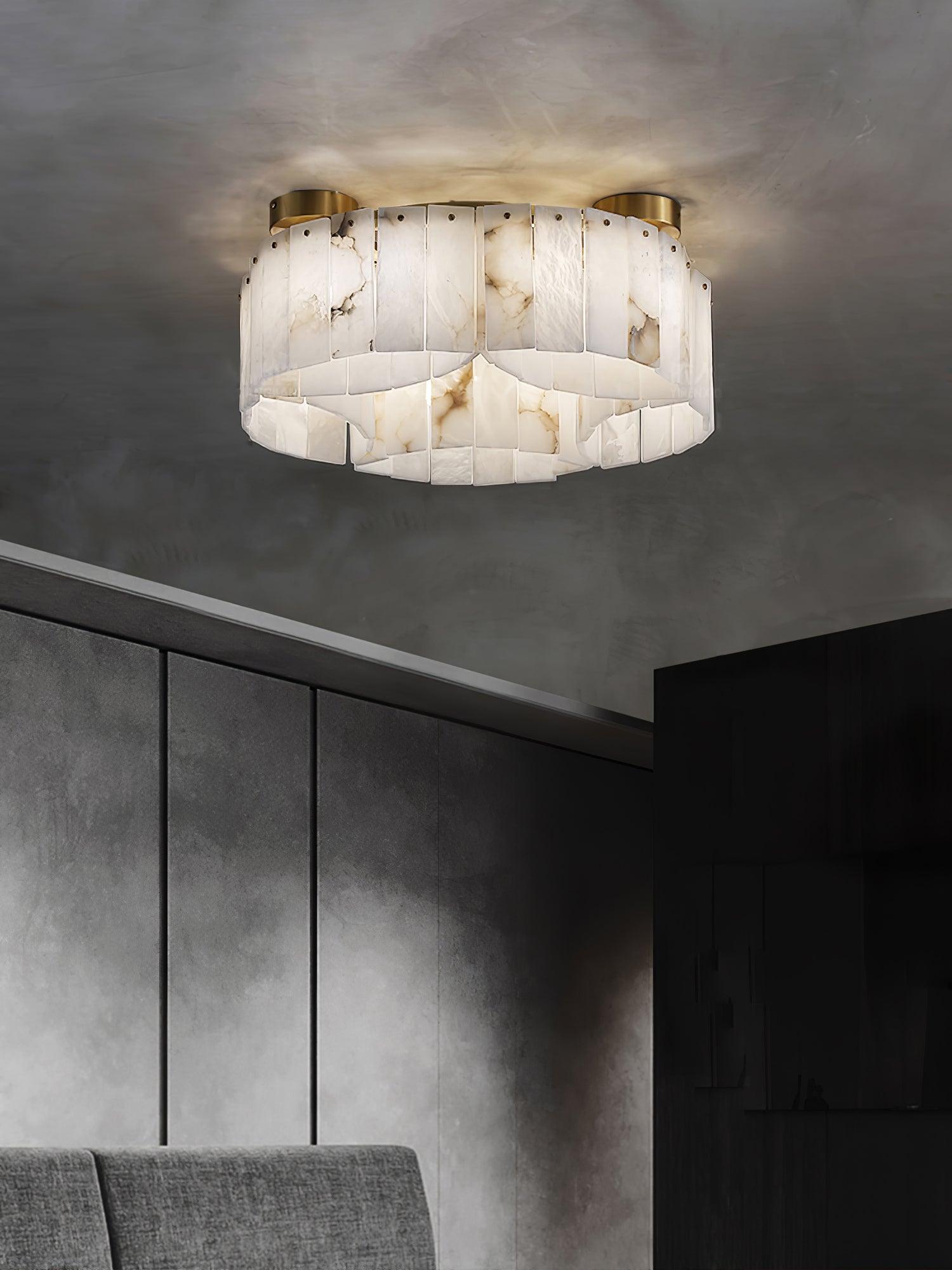 Selene Alabaster Ceiling Light - Letslighting