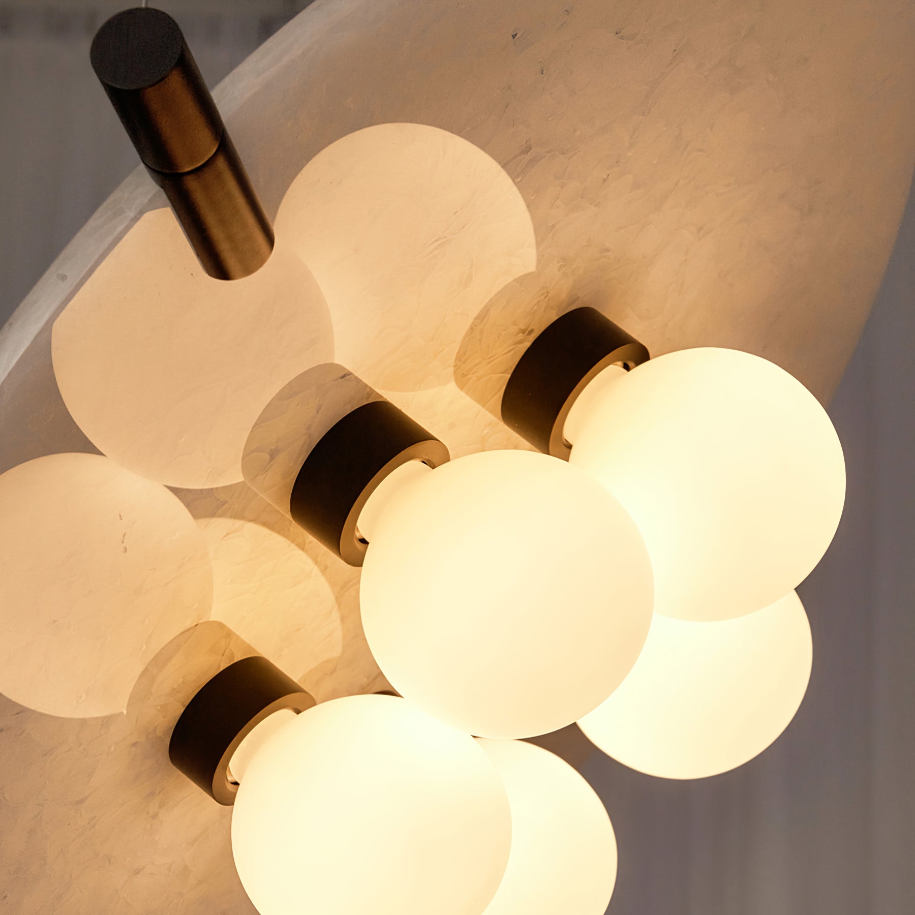 Vasila Postmodern Luxury Metal Alabaster Pendant Lamp - Lamp Copper