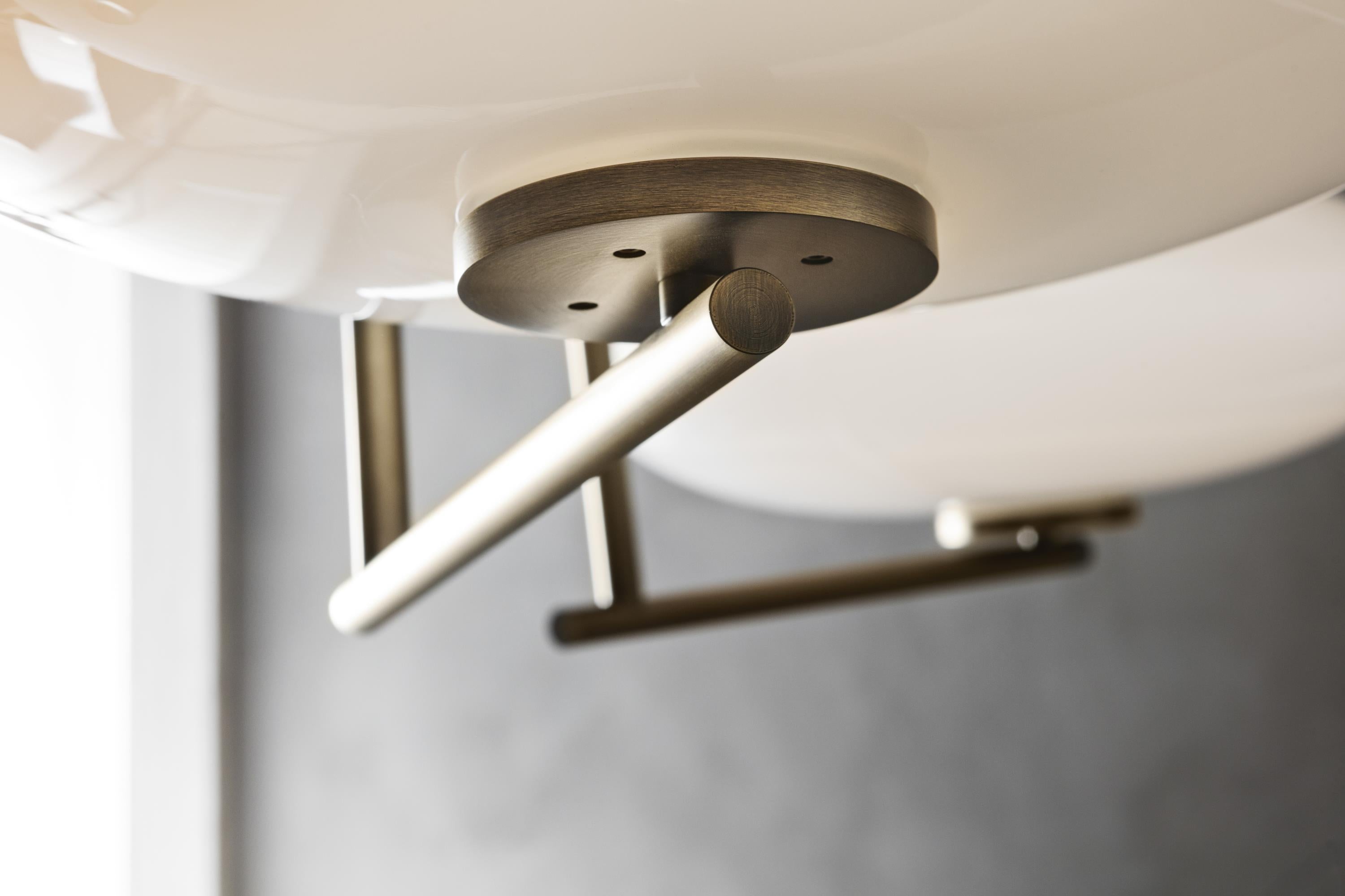 Umirarae Individual Creativity Brass Glass Ceiling Lamp - Lamp Copper