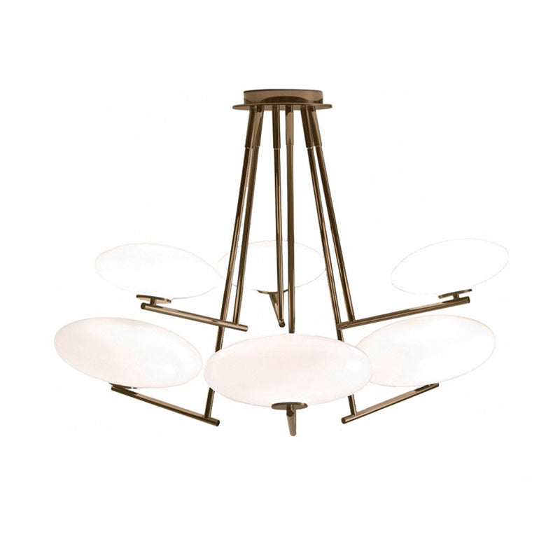 Umirarae Individual Creativity Brass Glass Ceiling Lamp - Lamp Copper