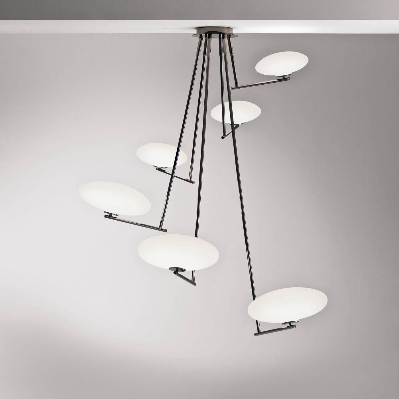 Umirarae Individual Creativity Brass Glass Ceiling Lamp - Lamp Copper