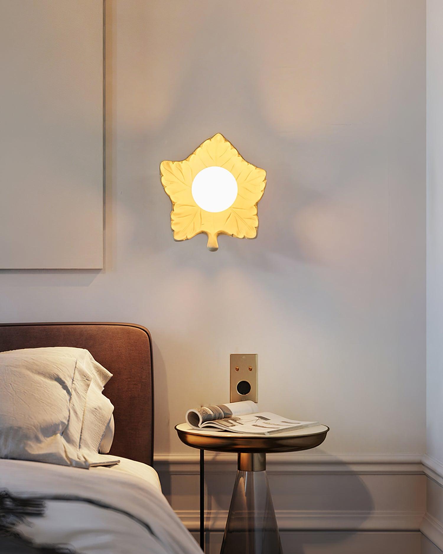 Maple Leaf Wall Light Elegant Organic - Letslighting