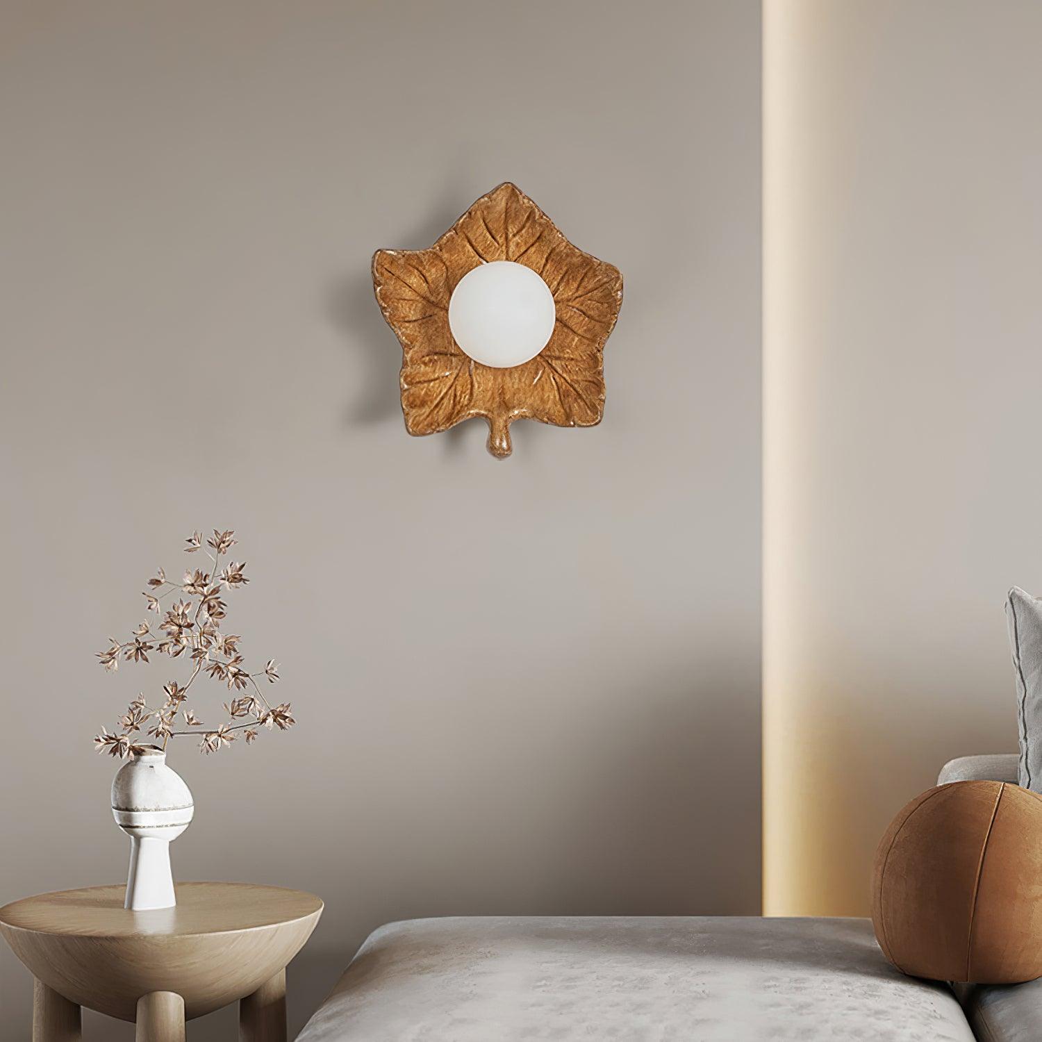 Maple Leaf Wall Light Elegant Organic - Letslighting