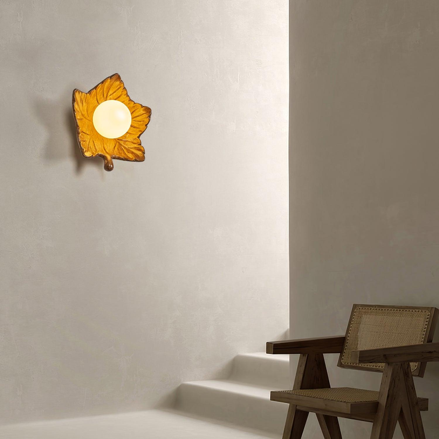 Maple Leaf Wall Light Elegant Organic - Letslighting