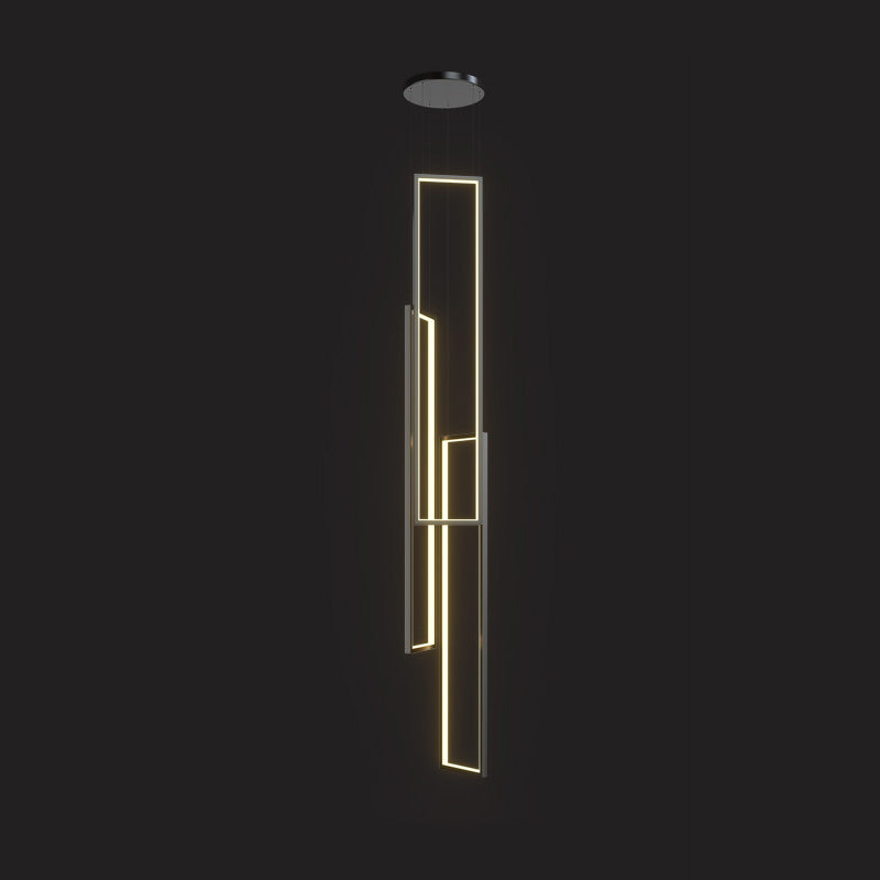 Sysorila Modern Minimalist LED Metal Pendant Light - Lamp Copper