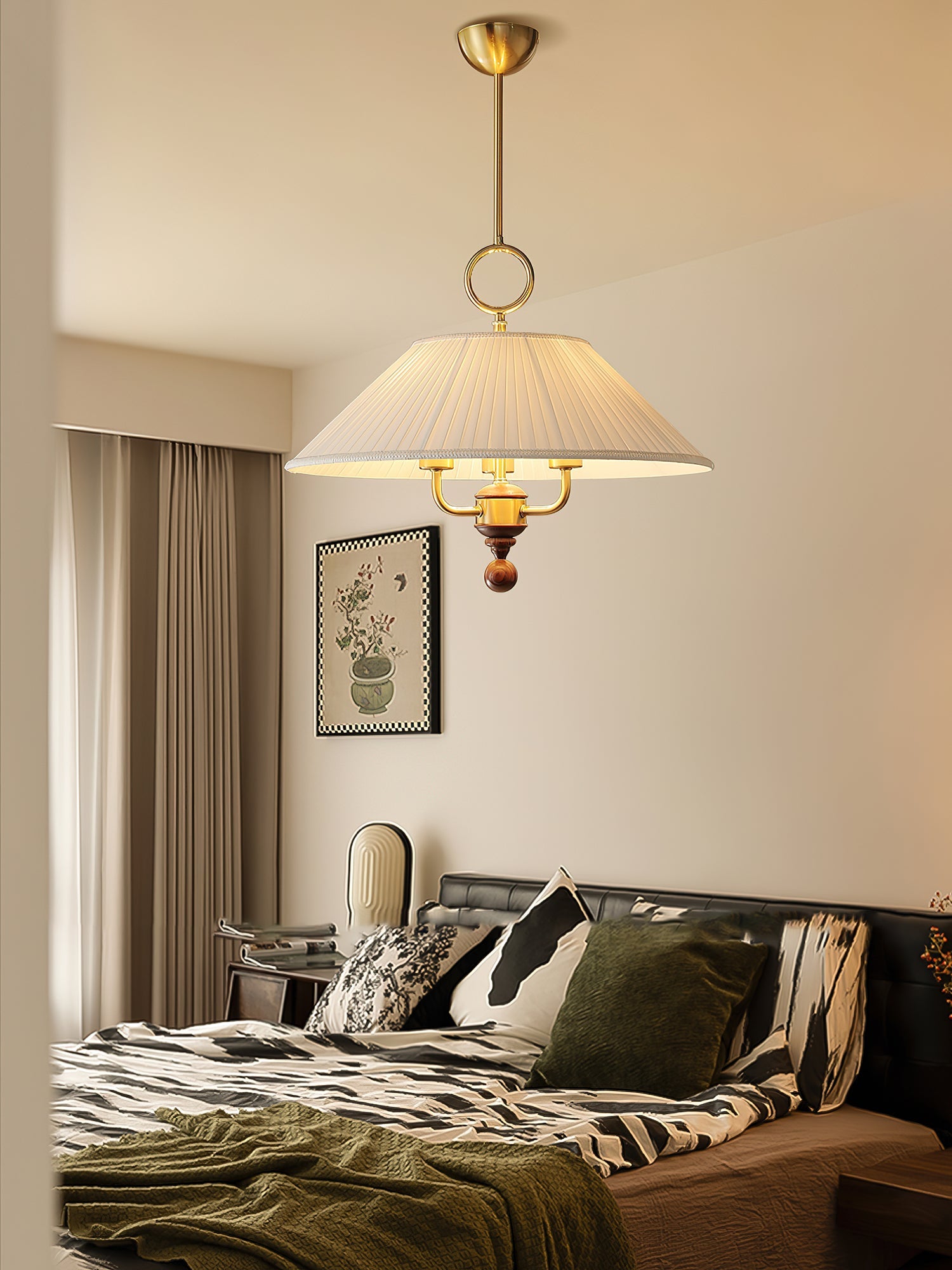 Marcellia Moderne Minimaliste Plissé Suspension Lumière
