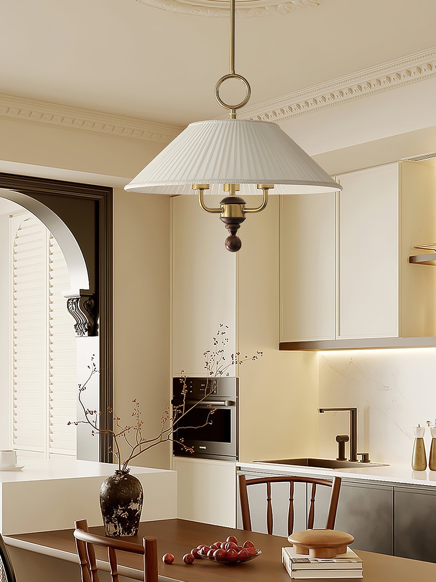 Marcellia Moderne Minimaliste Plissé Suspension Lumière