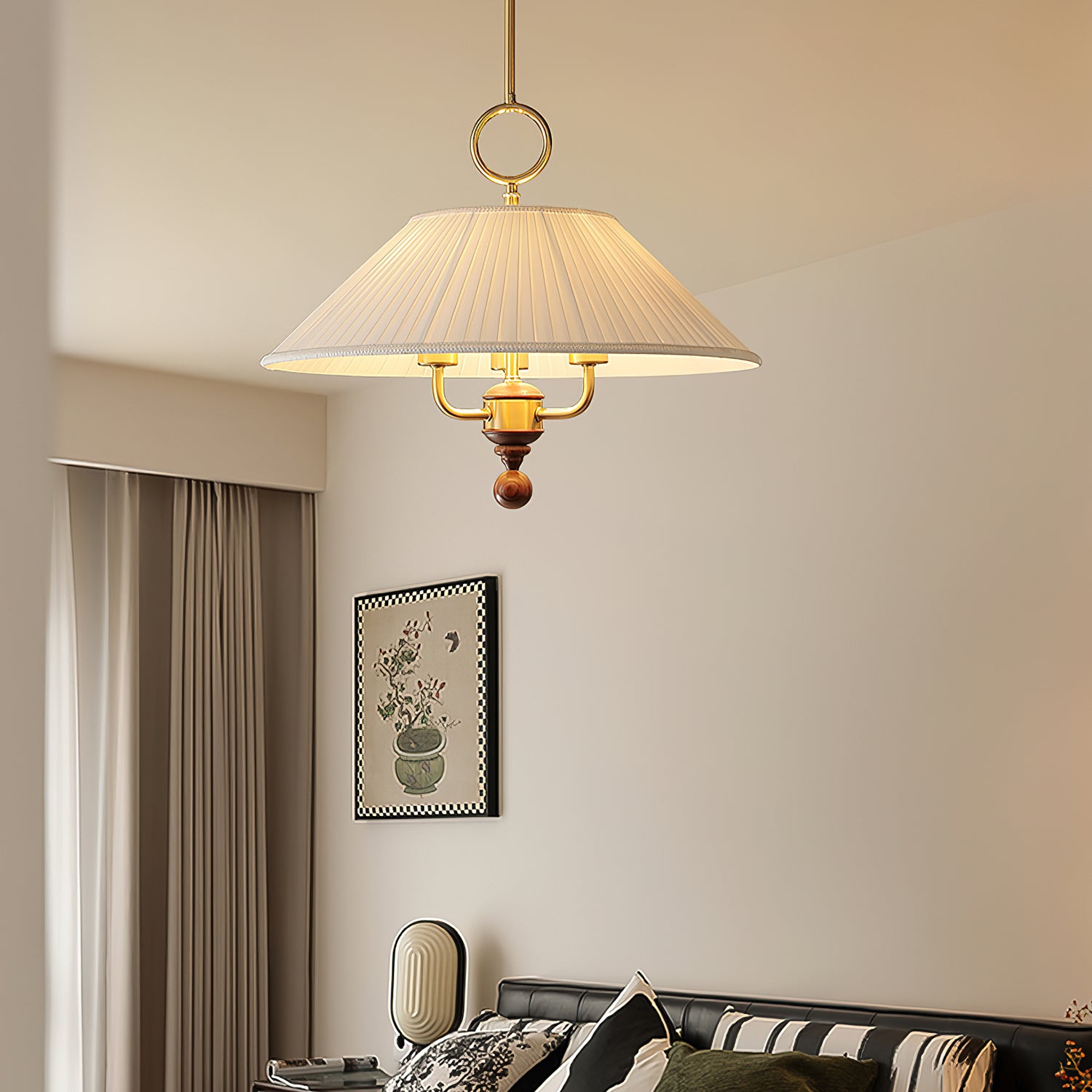 Marcellia Moderne Minimaliste Plissé Suspension Lumière
