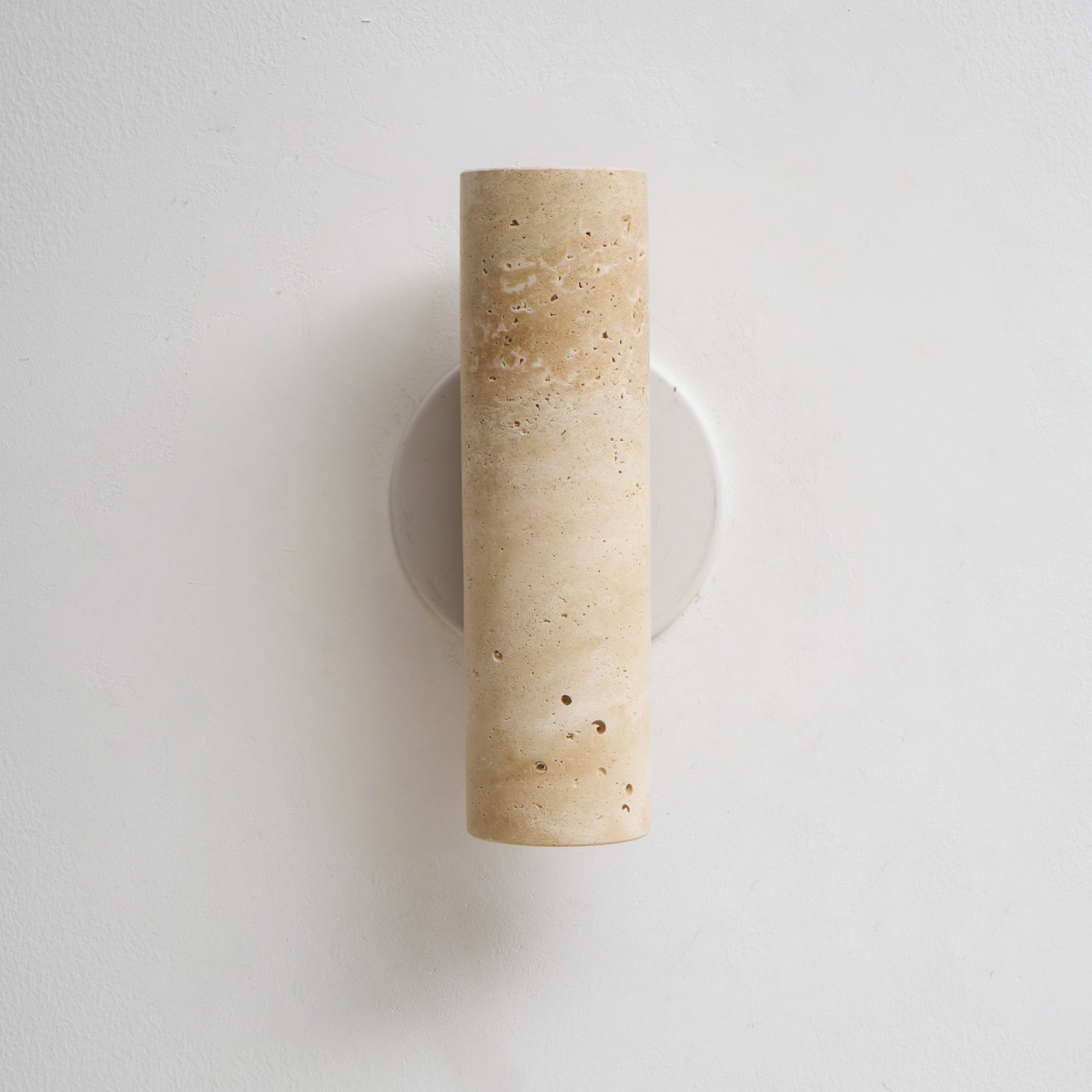 Celore Cylinder-Wood Travertine Wall Light - Letslighting