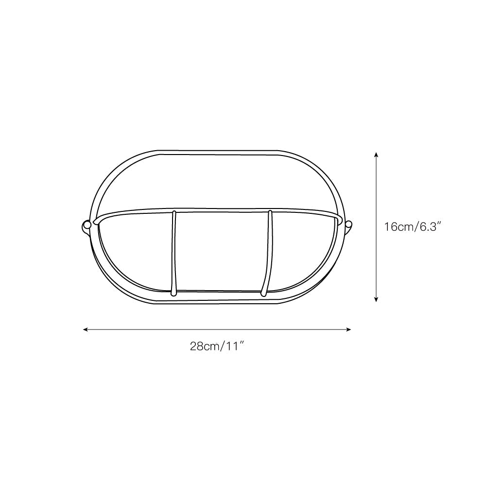 Olcarila Vintage Outdoor Metal Glass Sconce Wall Lamp - Lamp Copper