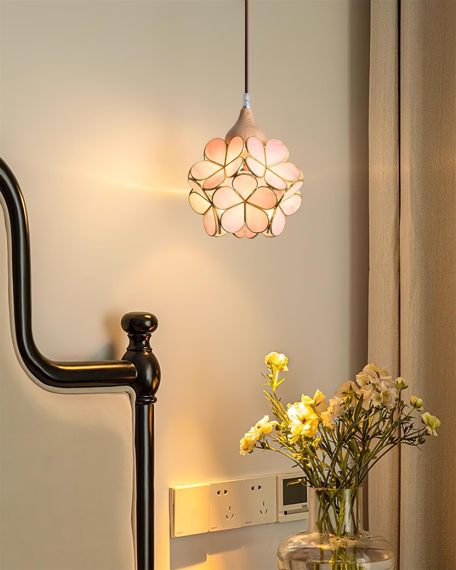 Velina Pink Petal Pendant Light - Letslighting