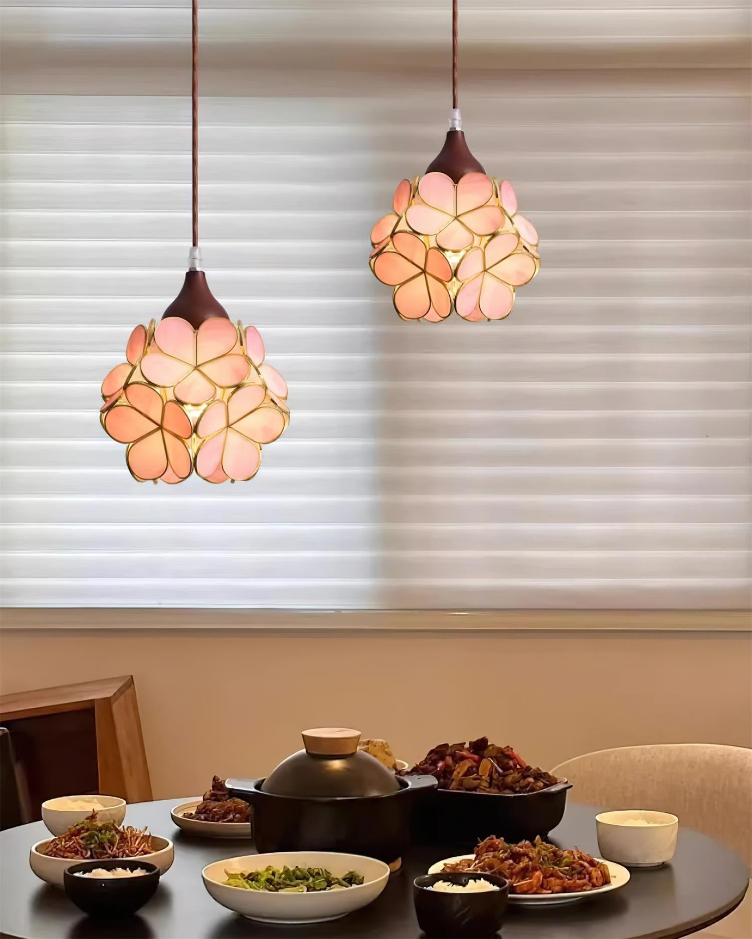 Velina Pink Petal Pendant Light - Letslighting