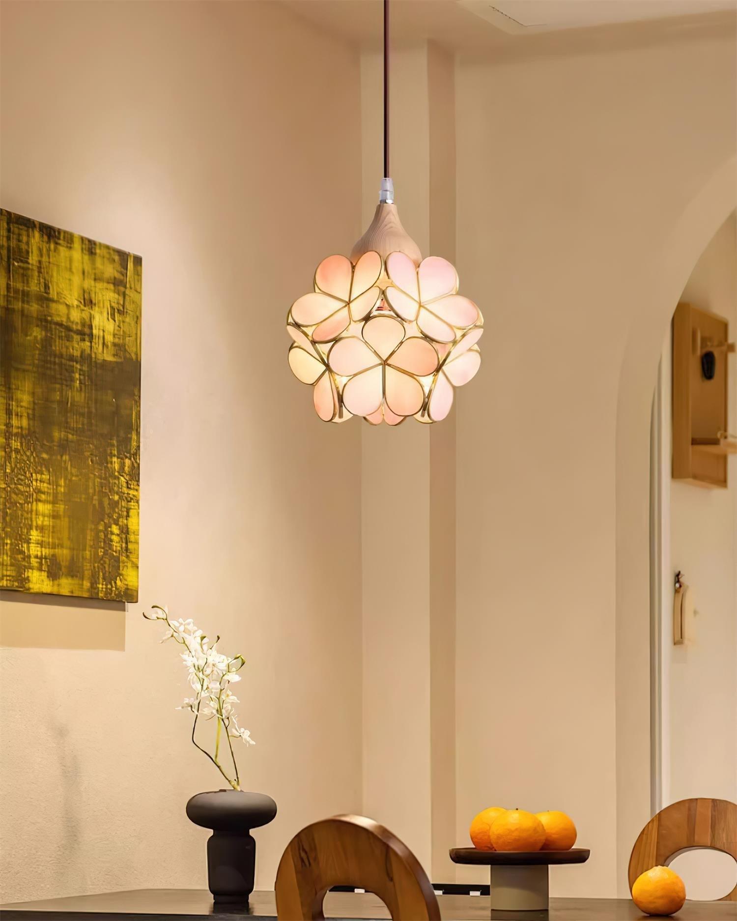 Velina Pink Petal Pendant Light - Letslighting