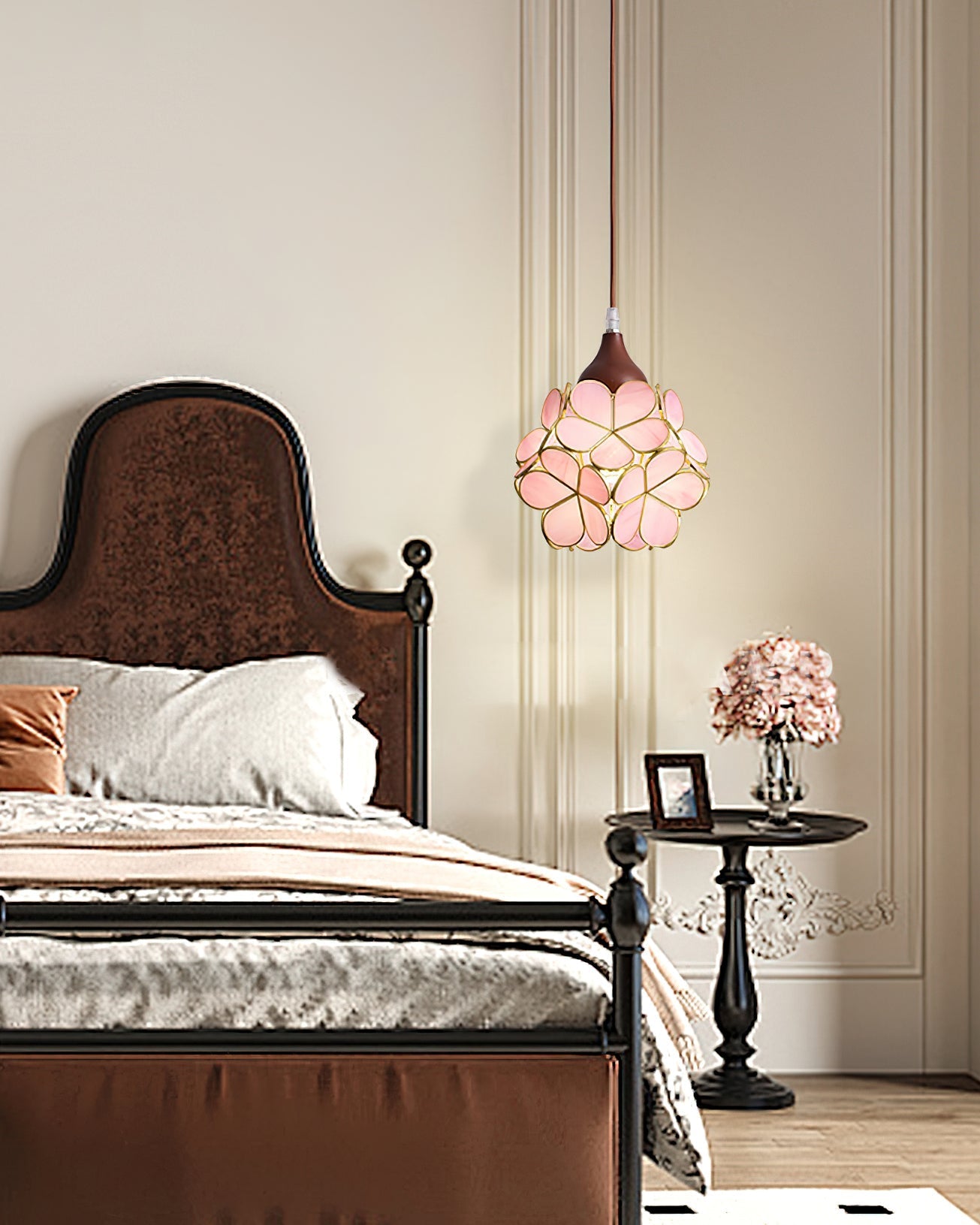 Velina Pink Petal Pendant Light - Letslighting