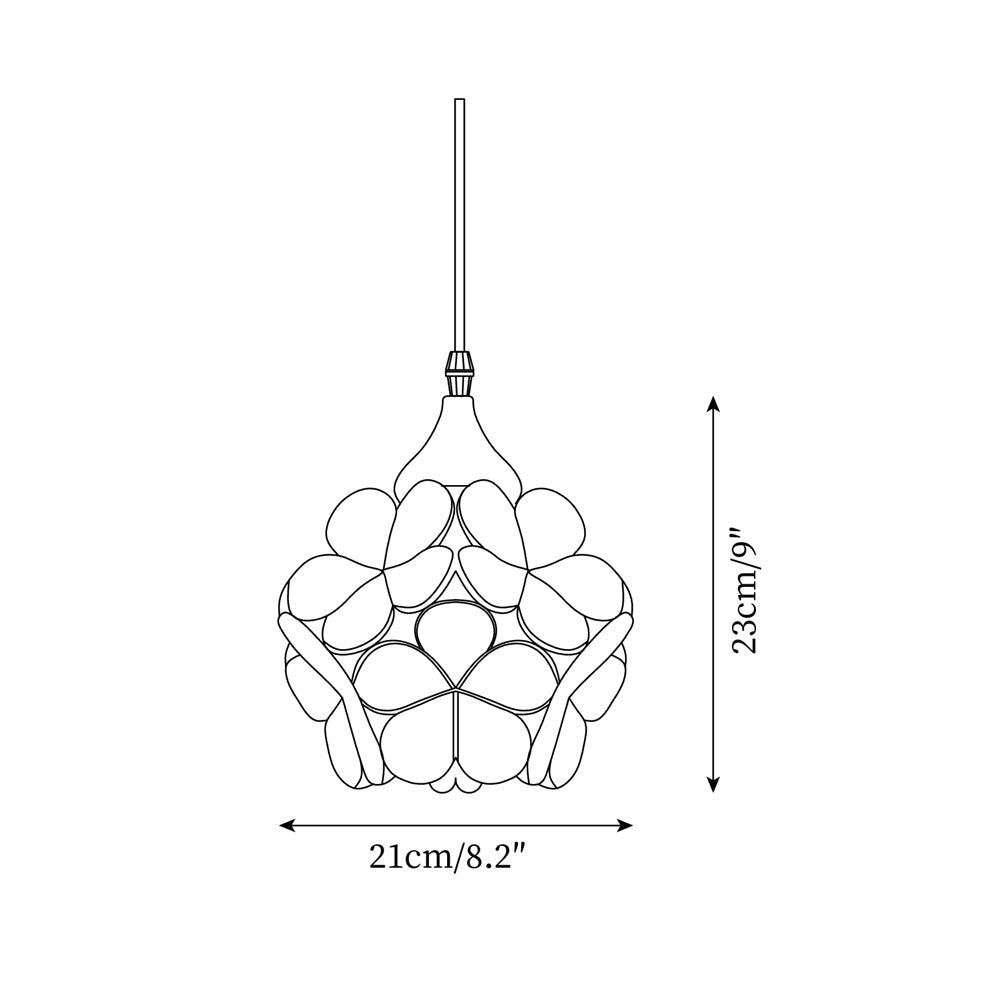 Velina Pink Petal Pendant Light - Letslighting