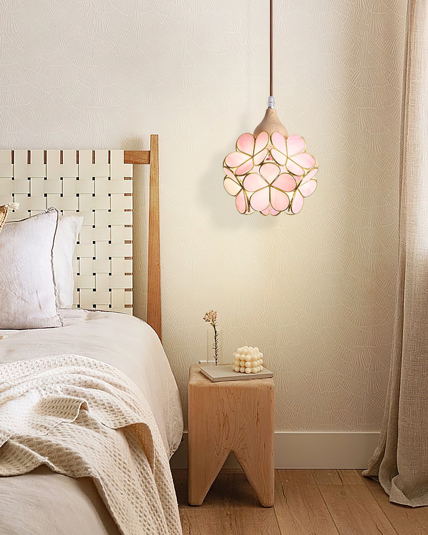 Velina Pink Petal Pendant Light - Letslighting