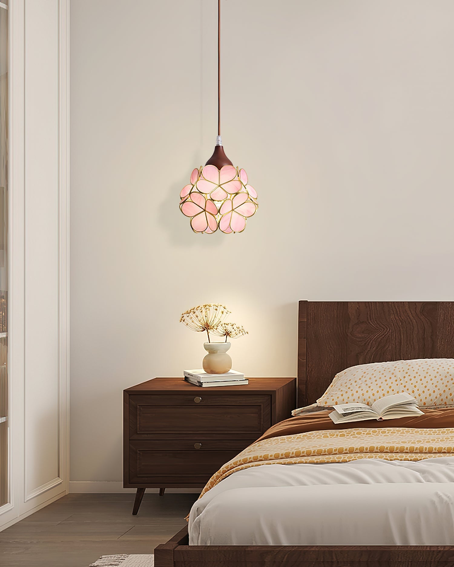Velina Pink Petal Pendant Light - Letslighting