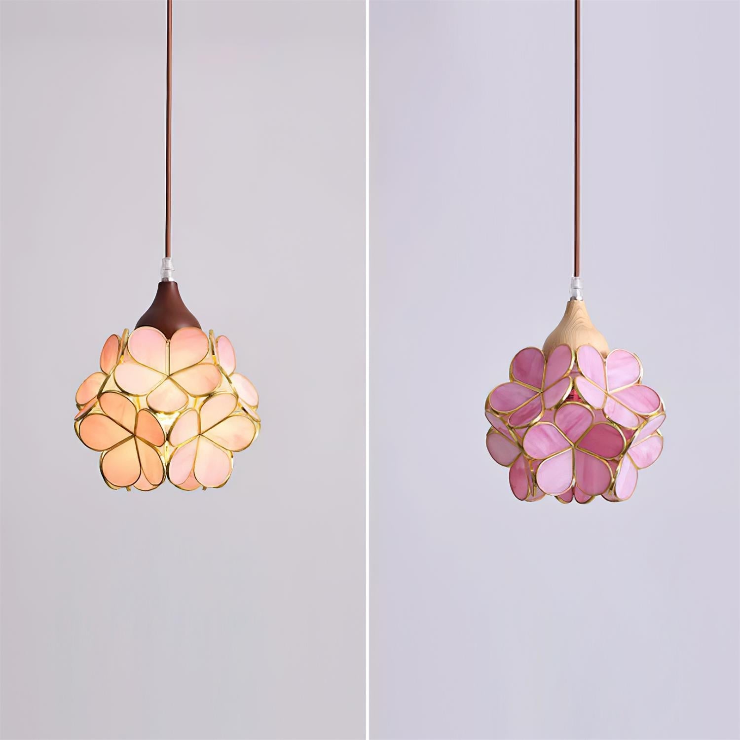Velina Pink Petal Pendant Light - Letslighting
