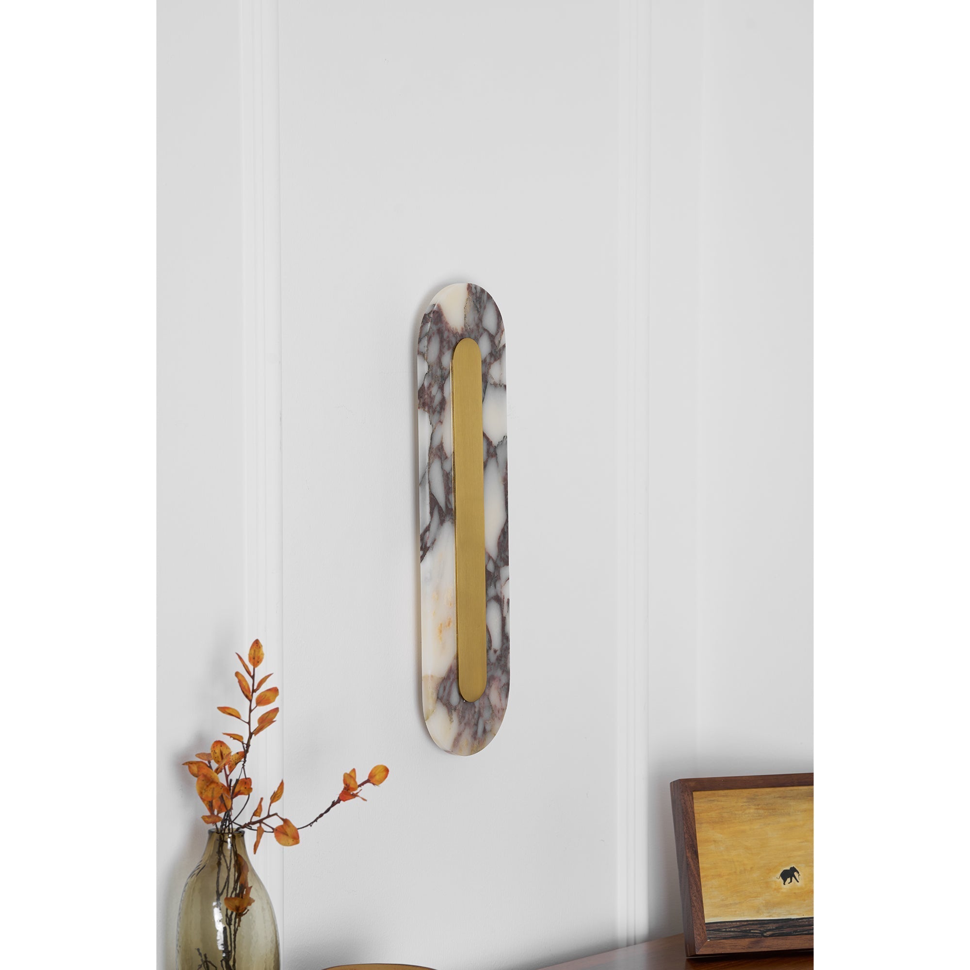 Marmo Modern Minimalist Metal Marble Wall Lamp - Lamp Copper