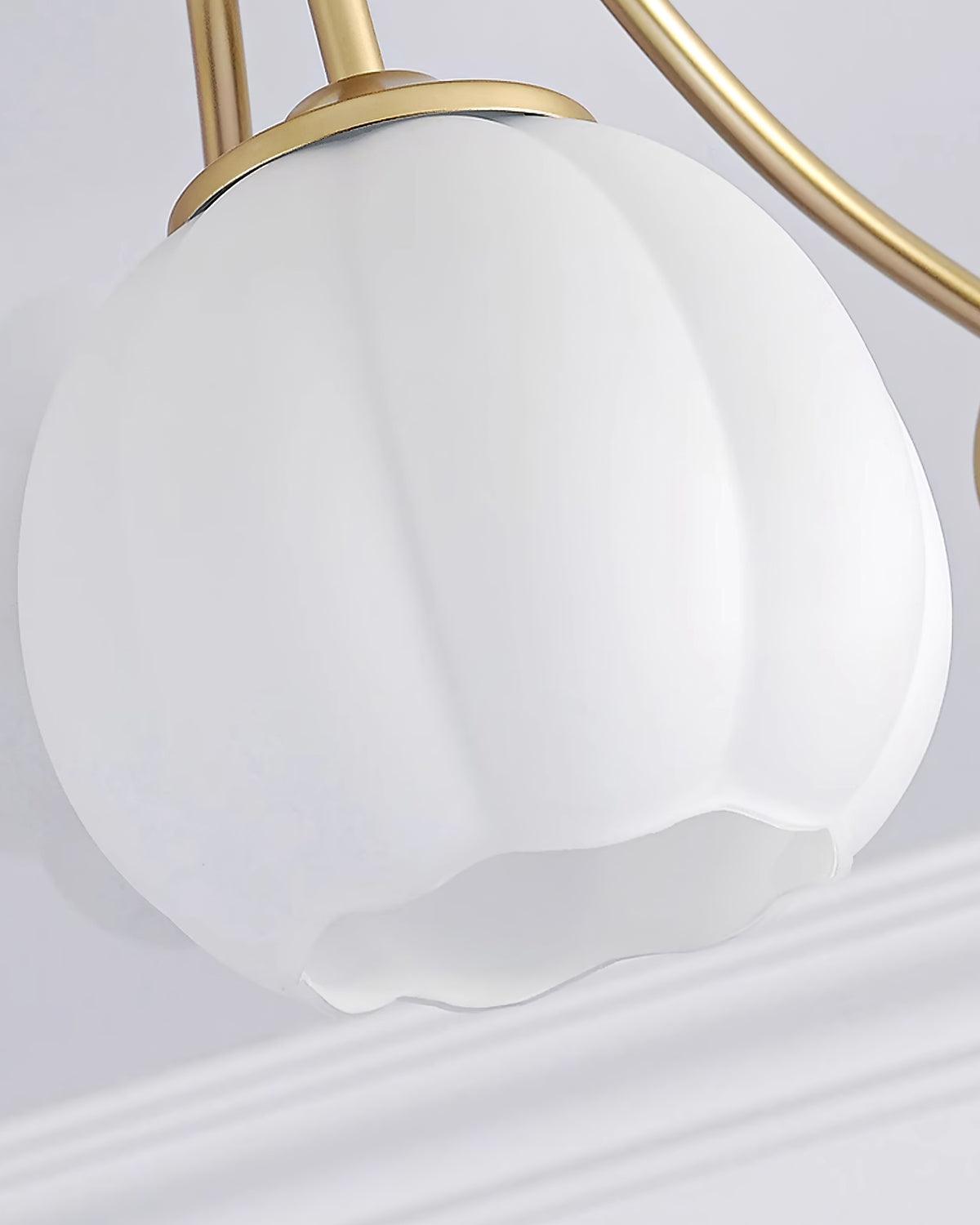 Ceiling Light Petal Globe Cluster Soft Glow Romantic Floral - Letslighting