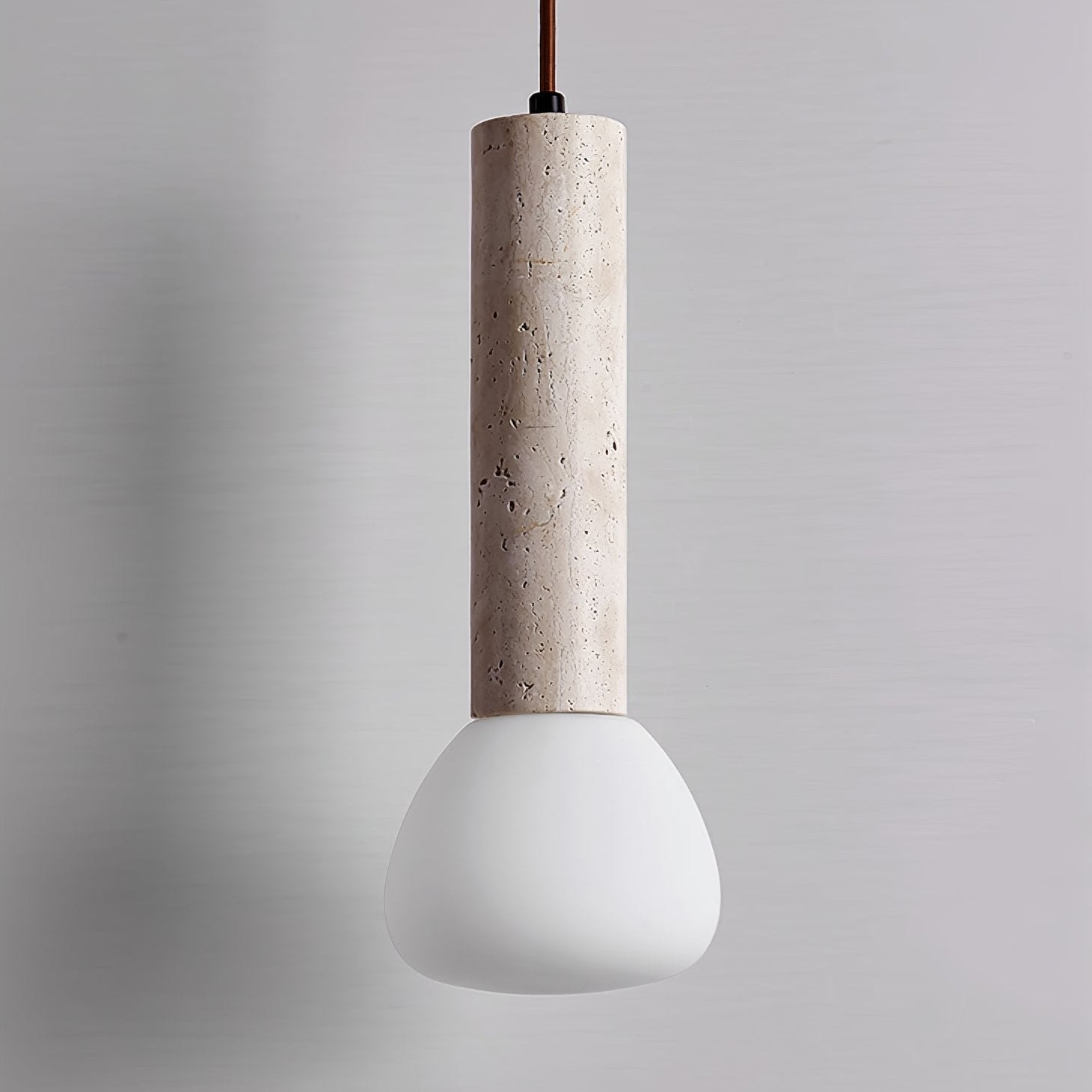 Cicaris Minimalist Travertine Pendant Light - Letslighting