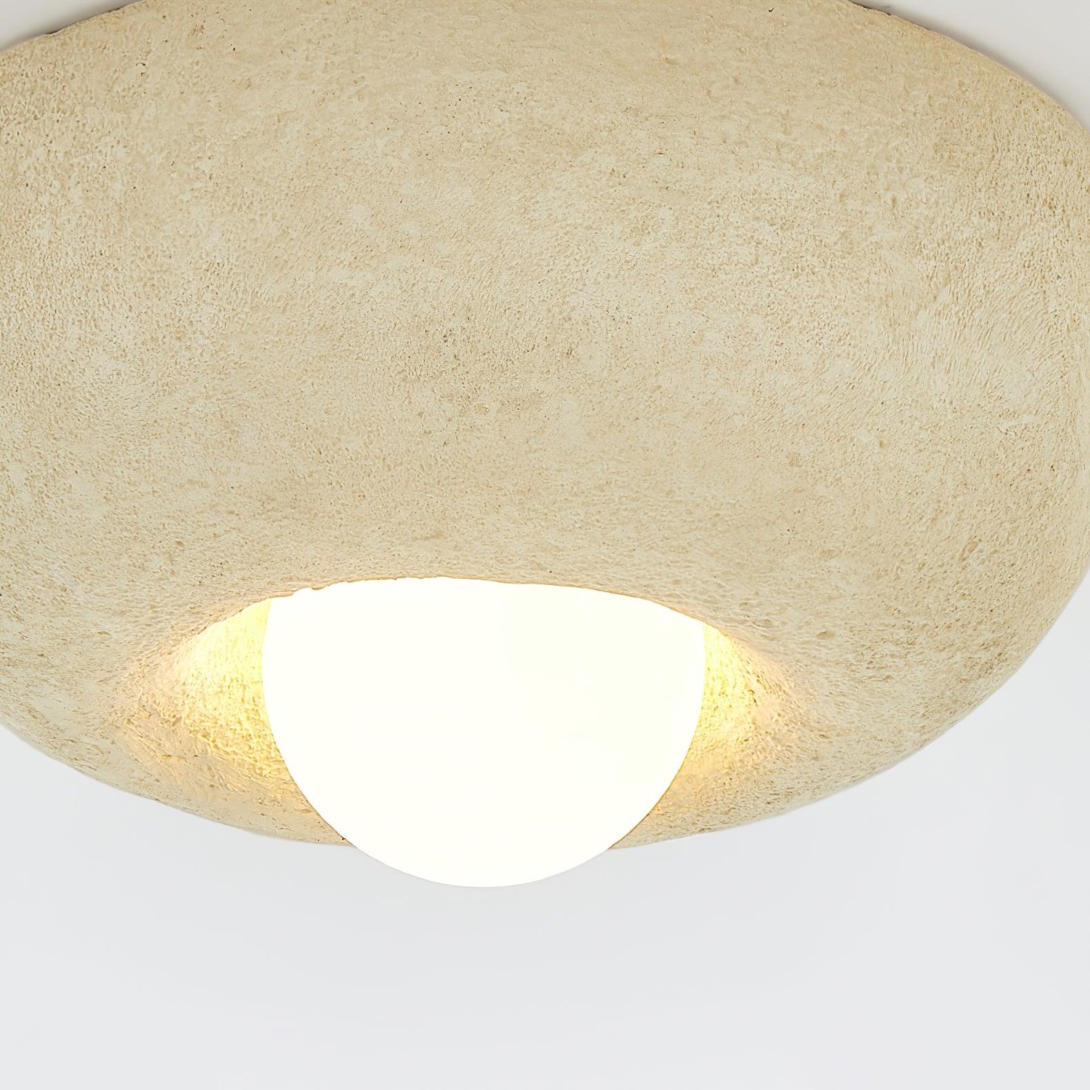 Mauro Ceiling Lamp Natural Texture Hemisphere Modern Style - Letslighting