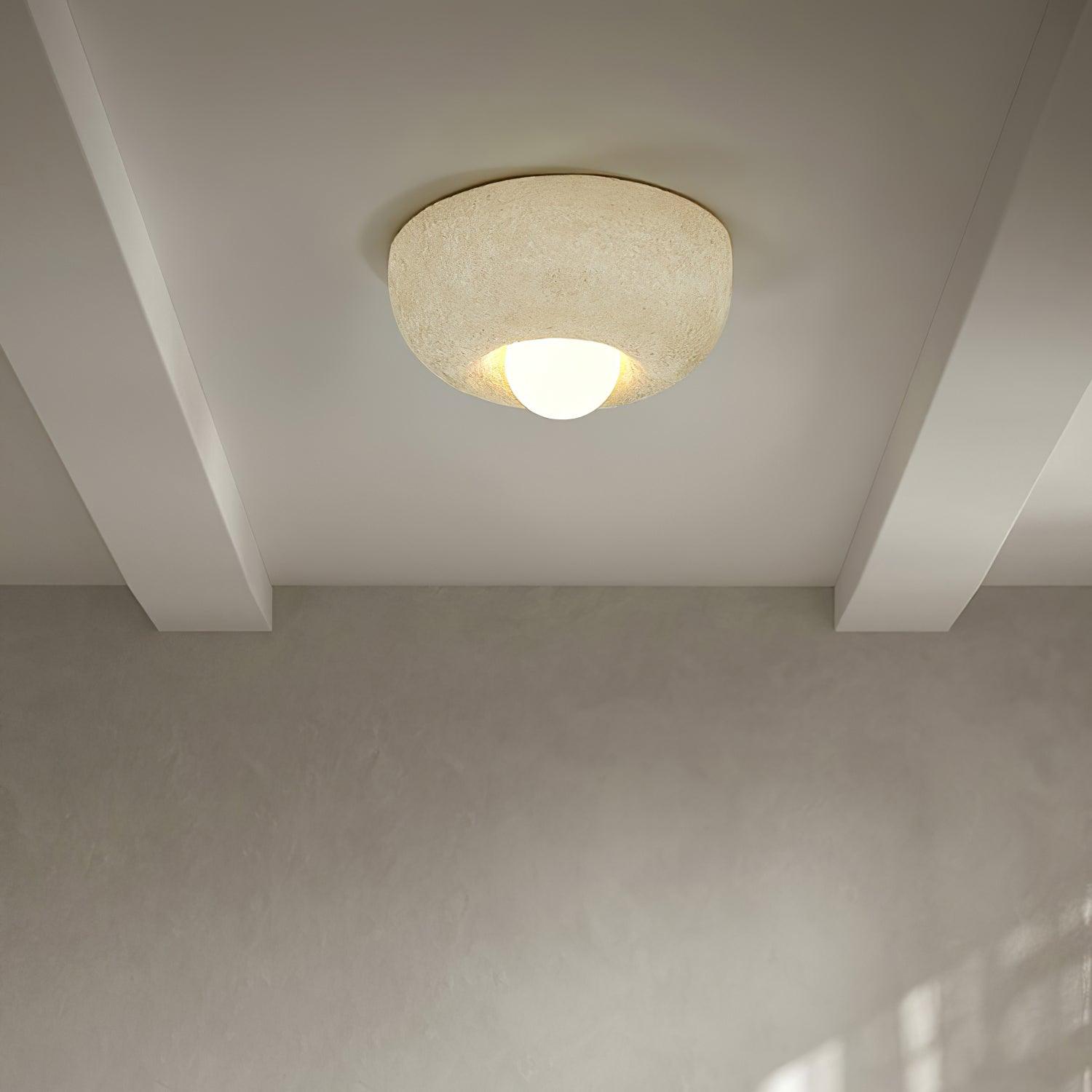 Mauro Ceiling Light Natural Texture Soft Lighting - Letslighting