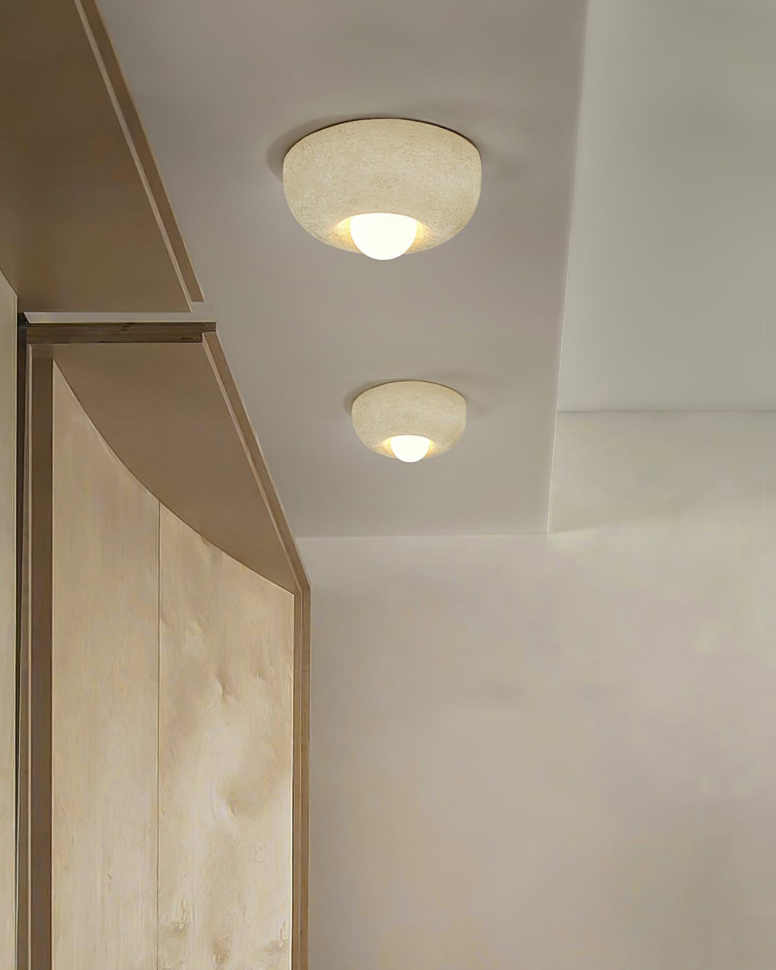 Mauro Ceiling Light Natural Texture Soft Lighting - Letslighting
