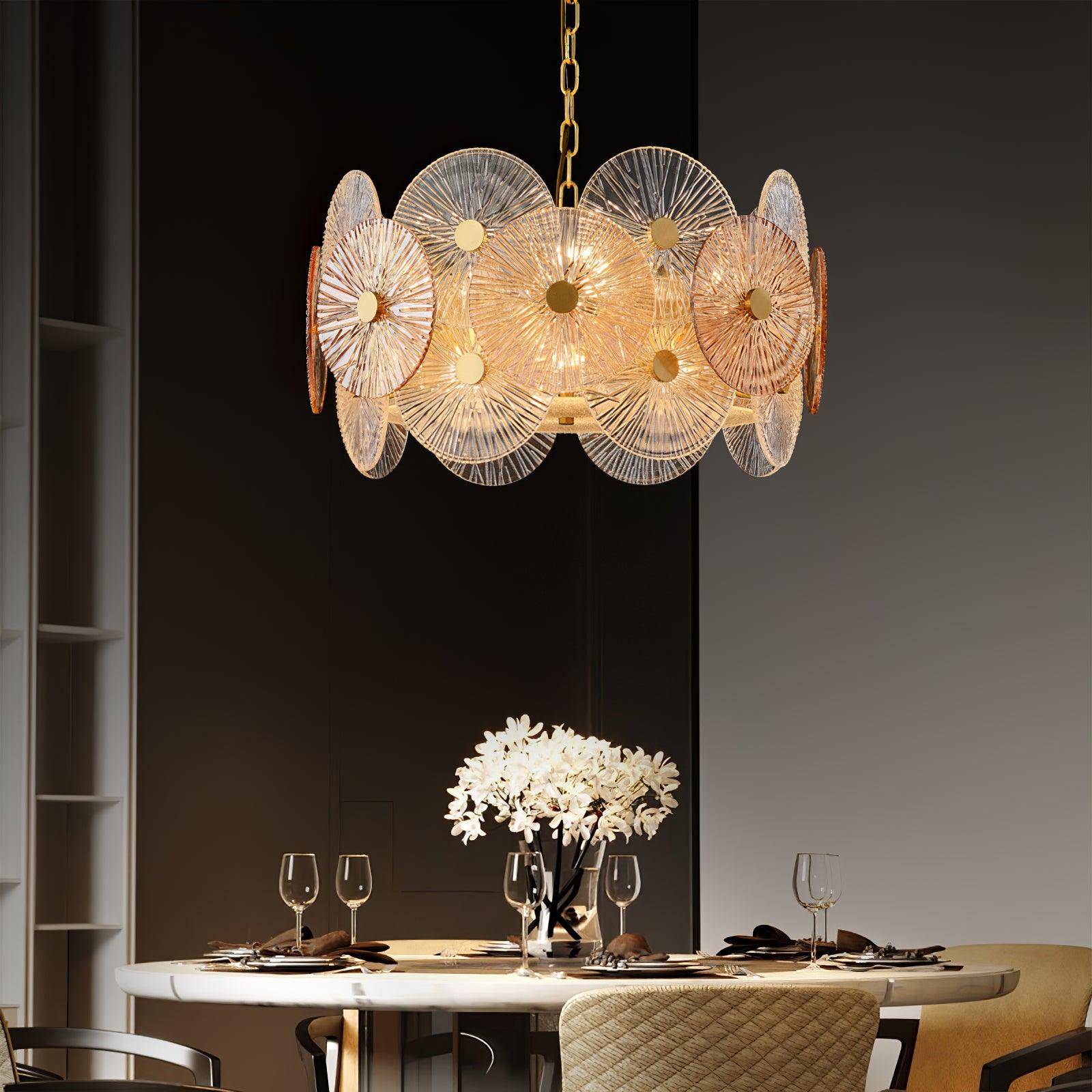 Aurelia Glass Chandelier Light - Letslighting