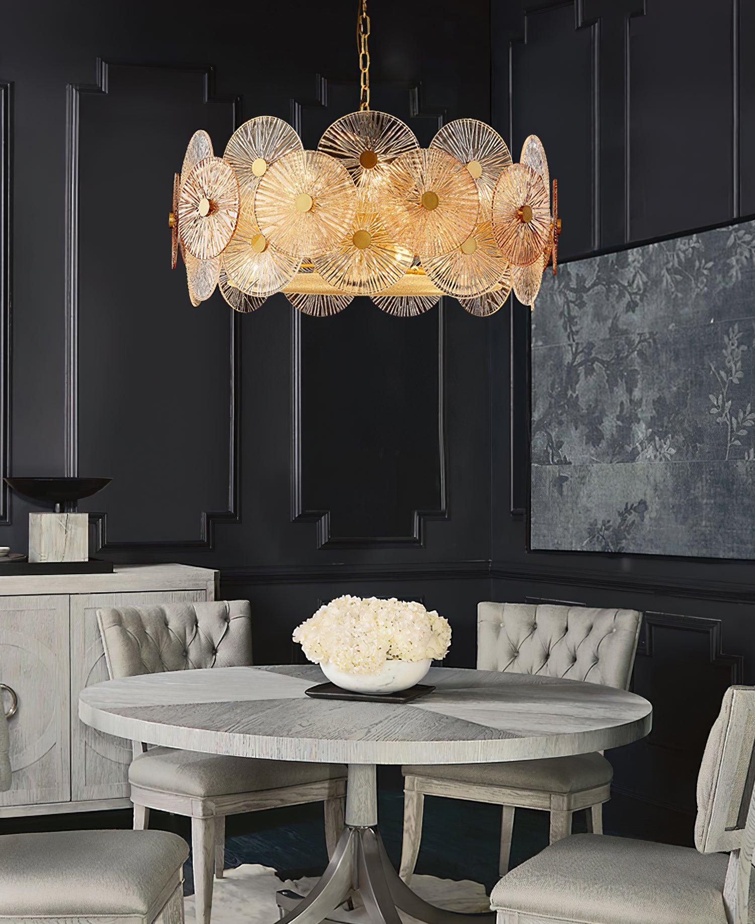 Aurelia Glass Chandelier Light - Letslighting