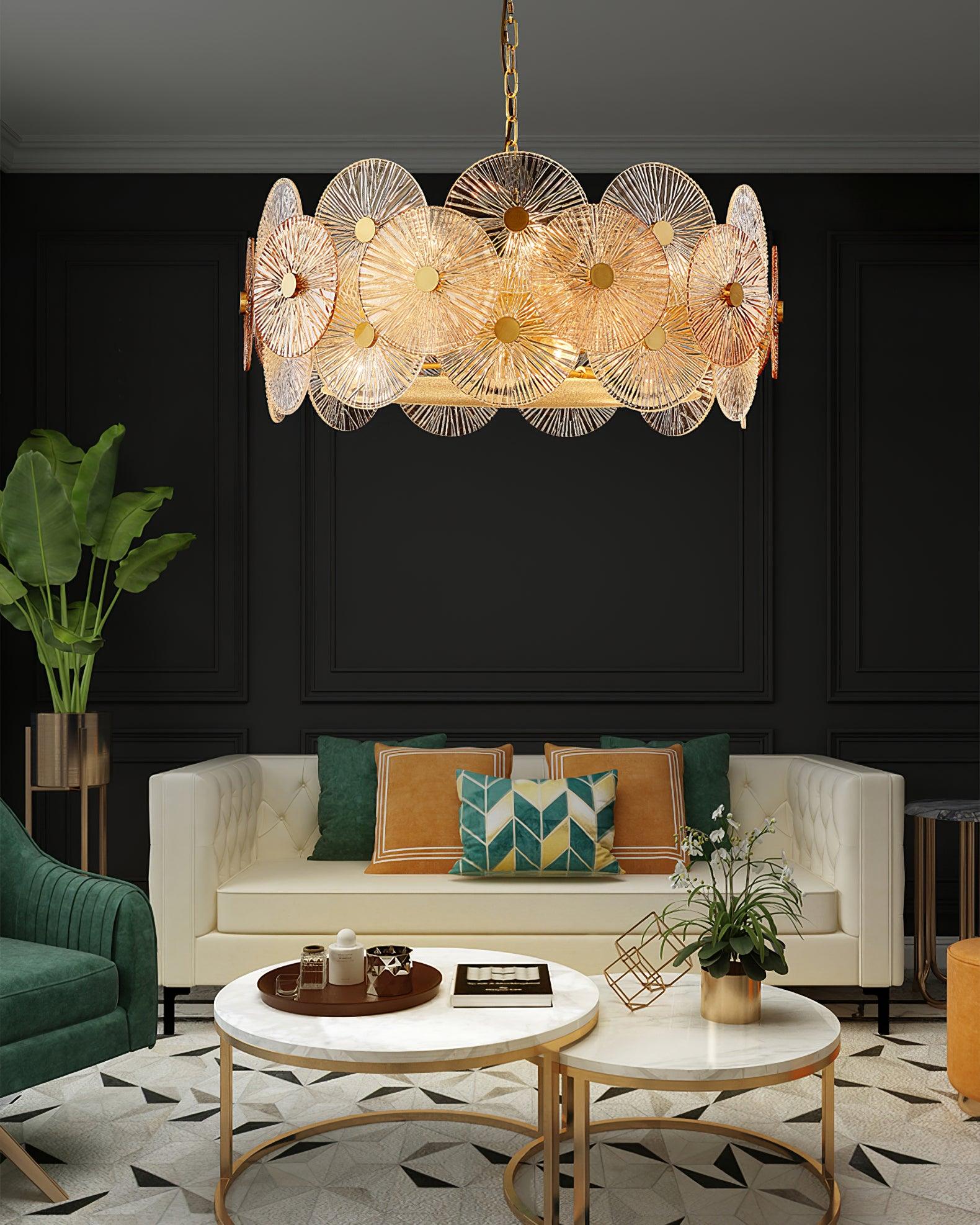 Aurelia Glass Chandelier Light - Letslighting