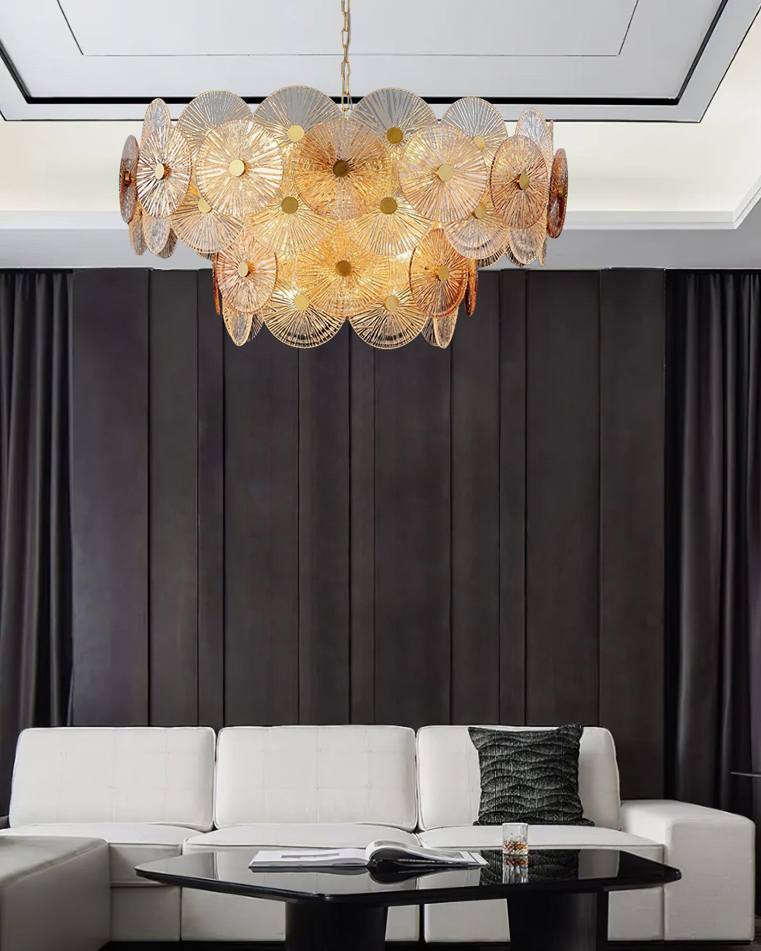 Aurelia Glass Chandelier Light - Letslighting