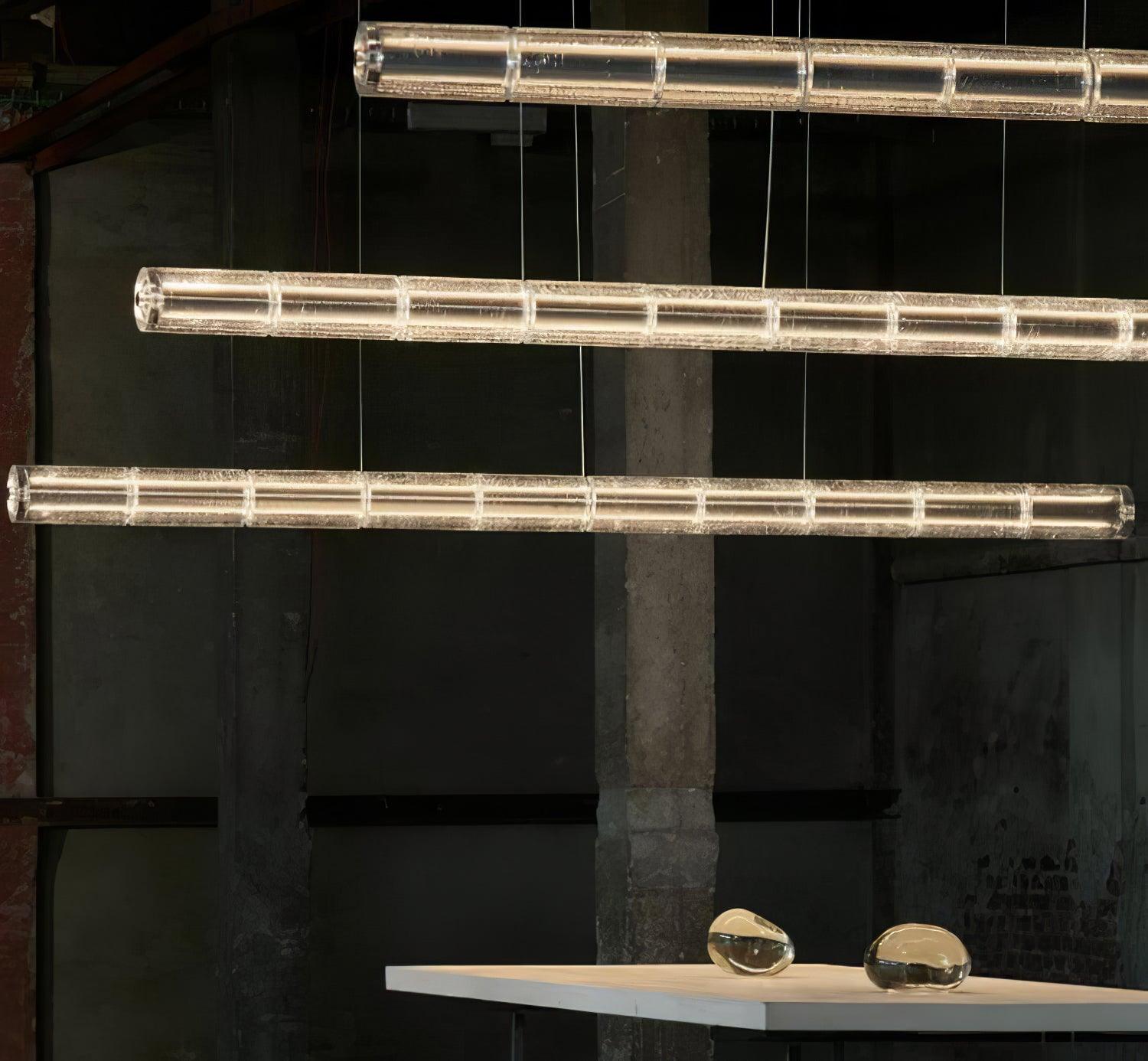 Lyliris Glass Linear Pendant Light - Letslighting