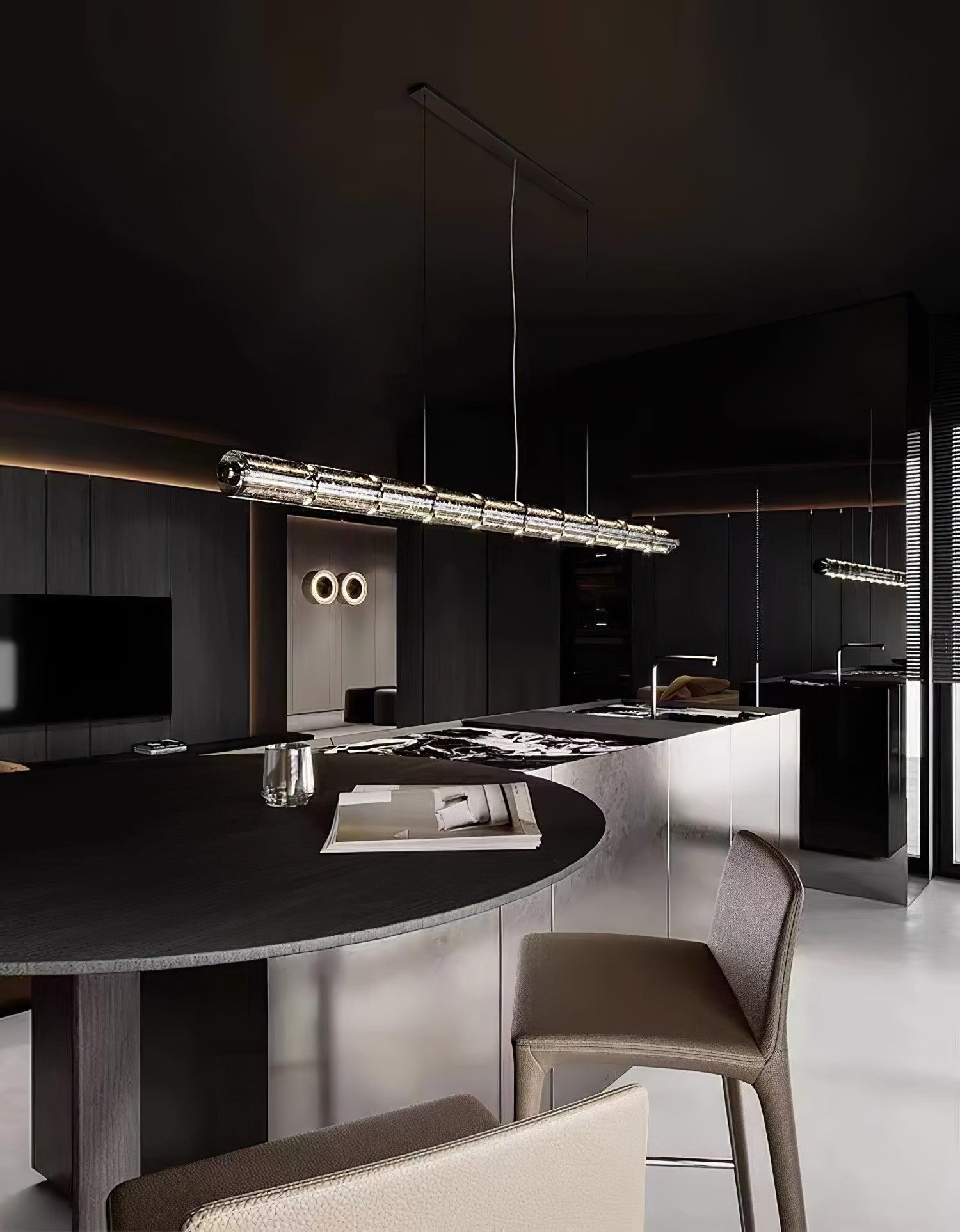 Lyliris Glass Linear Pendant Light - Letslighting