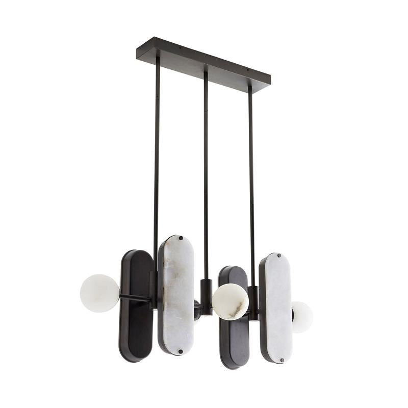 Orshaisra Modern Minimalist Alabaster Pendant Lamp - Lamp Copper