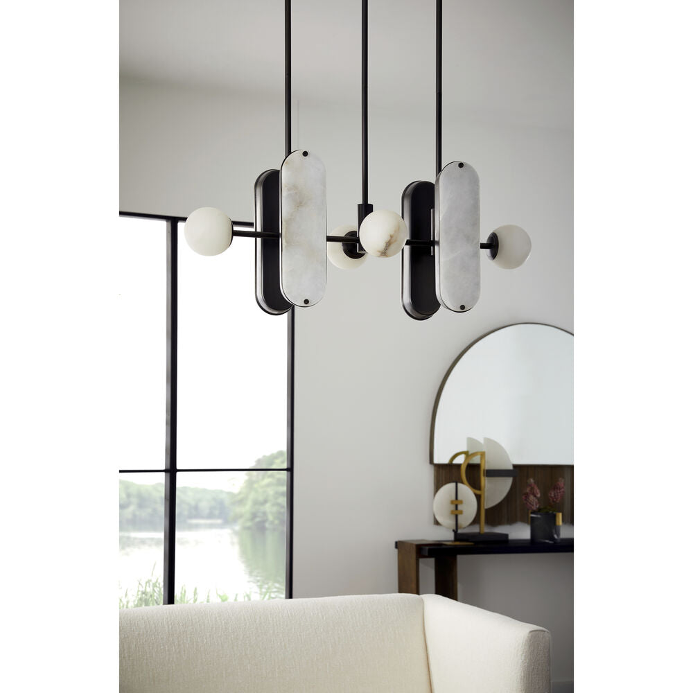 Orshaisra Modern Minimalist Alabaster Pendant Lamp - Lamp Copper