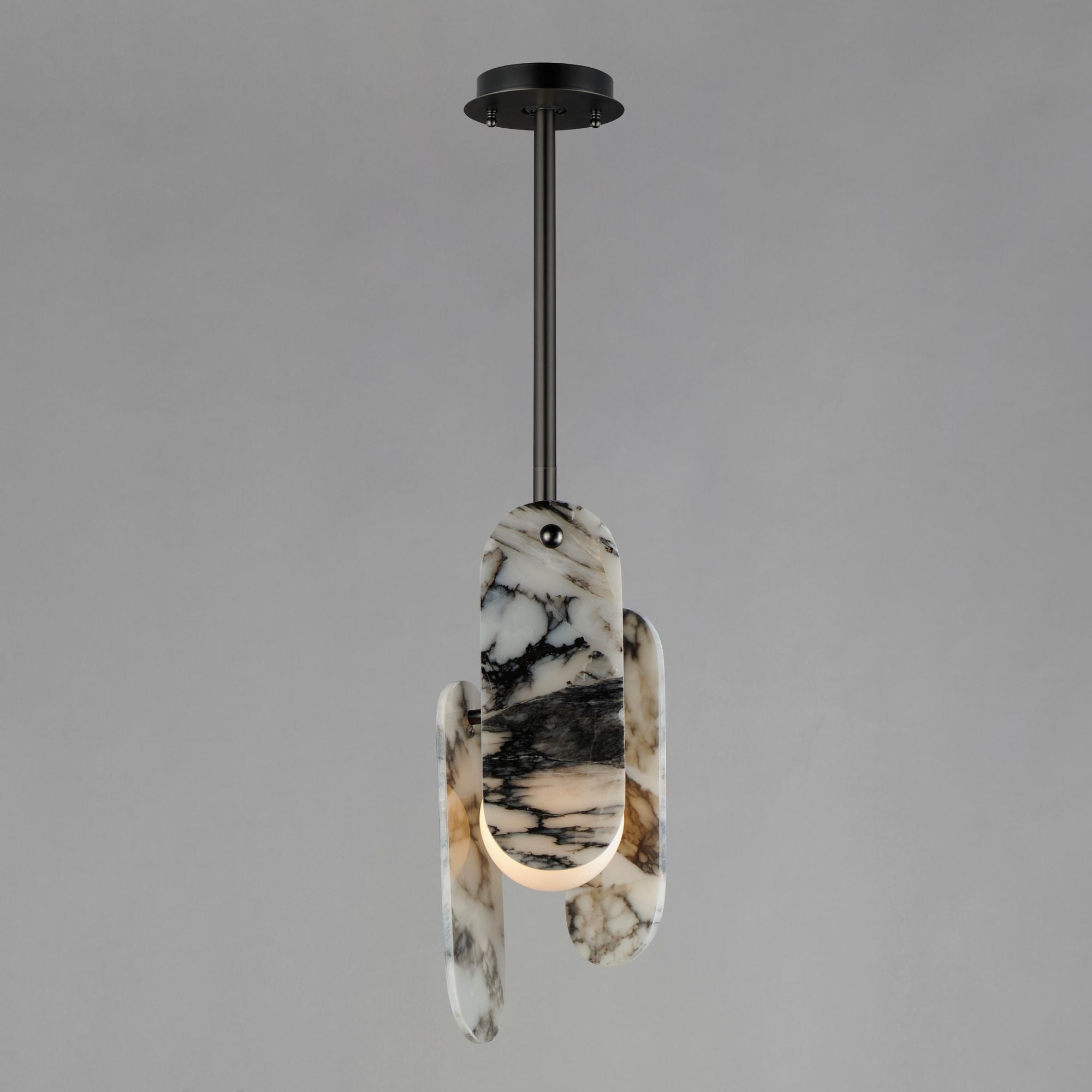 Cevynarae Modern Minimalist Marble Glass Pendant Lamp - Lamp Copper