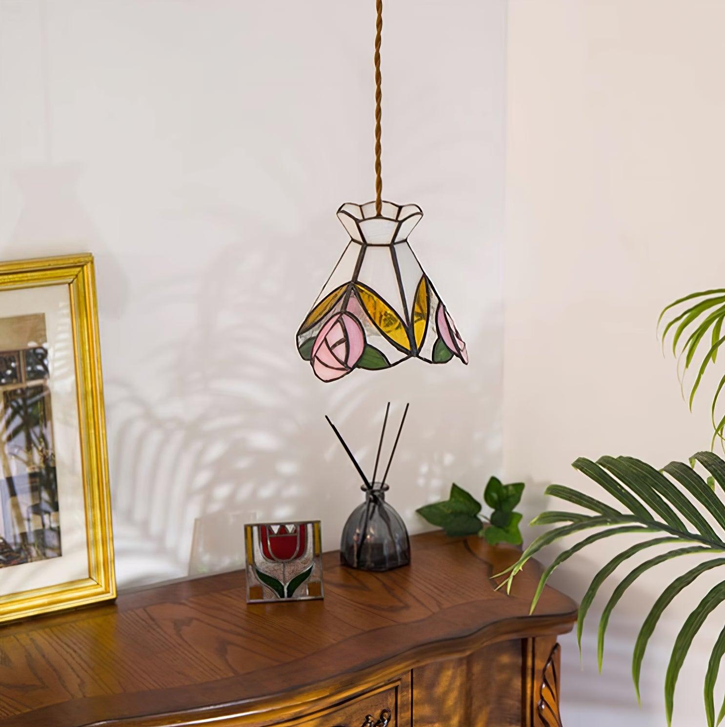 Tiffany Rose Pendant Light - Letslighting