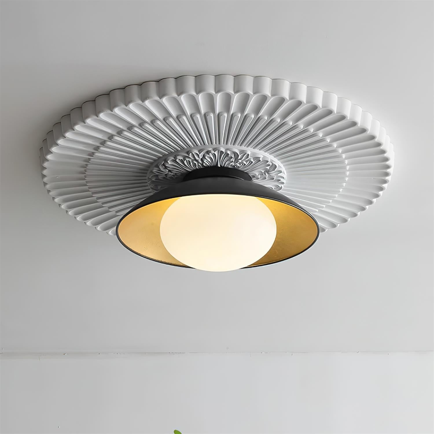 Ceiling Light Canopy Glass Globe Modern Minimalist - Letslighting