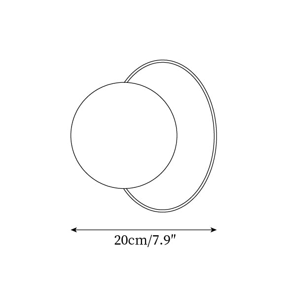 Mia Wall Lamp Ball Minimalist - Letslighting