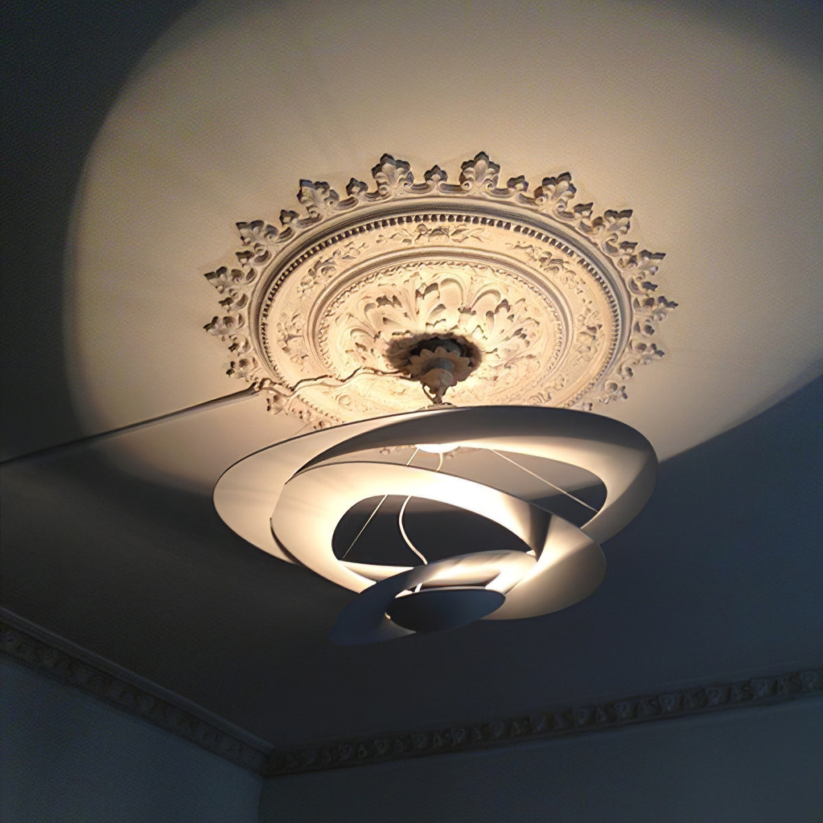 Micro LED Chandelier LED Swirl Rings - Letslighting