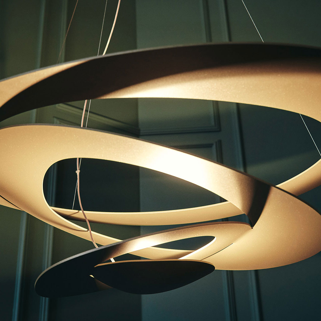 Micro LED Chandelier LED Swirl Rings - Letslighting