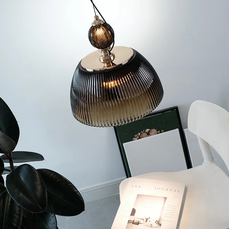 Silva Retro Métal Verre Suspension Chambre à Coucher Salle d'étude